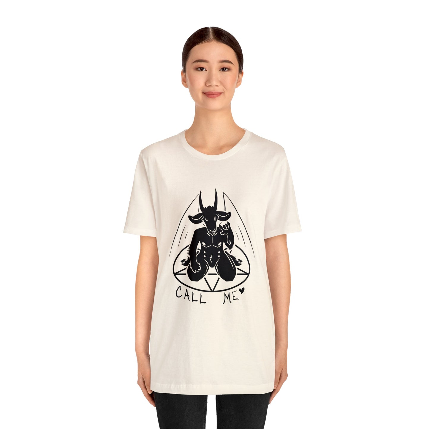 "Call Me" Unisex T-Shirt - Black Print