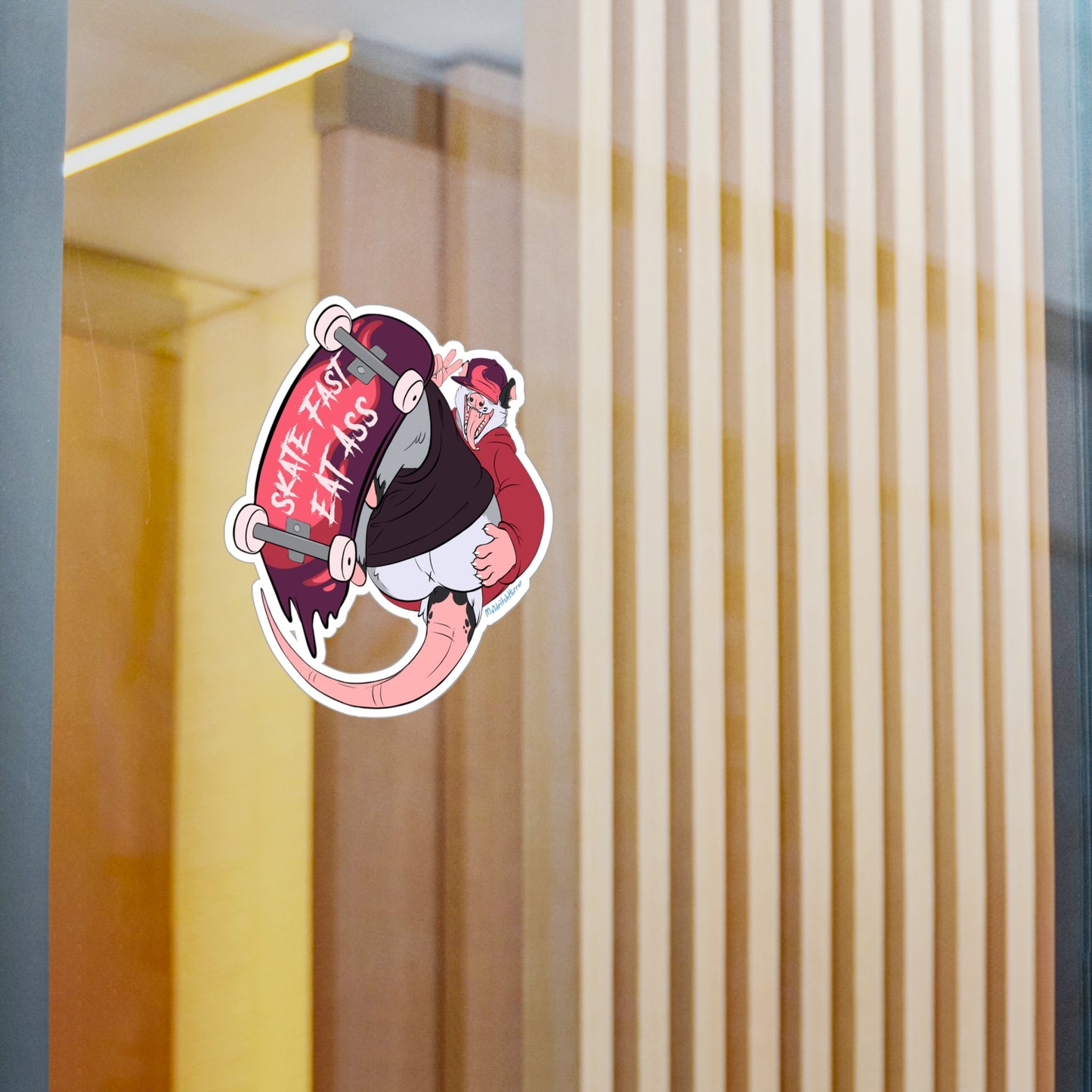 "Skate Fast, Eat Ass" Vinyl Sticker - X Butt