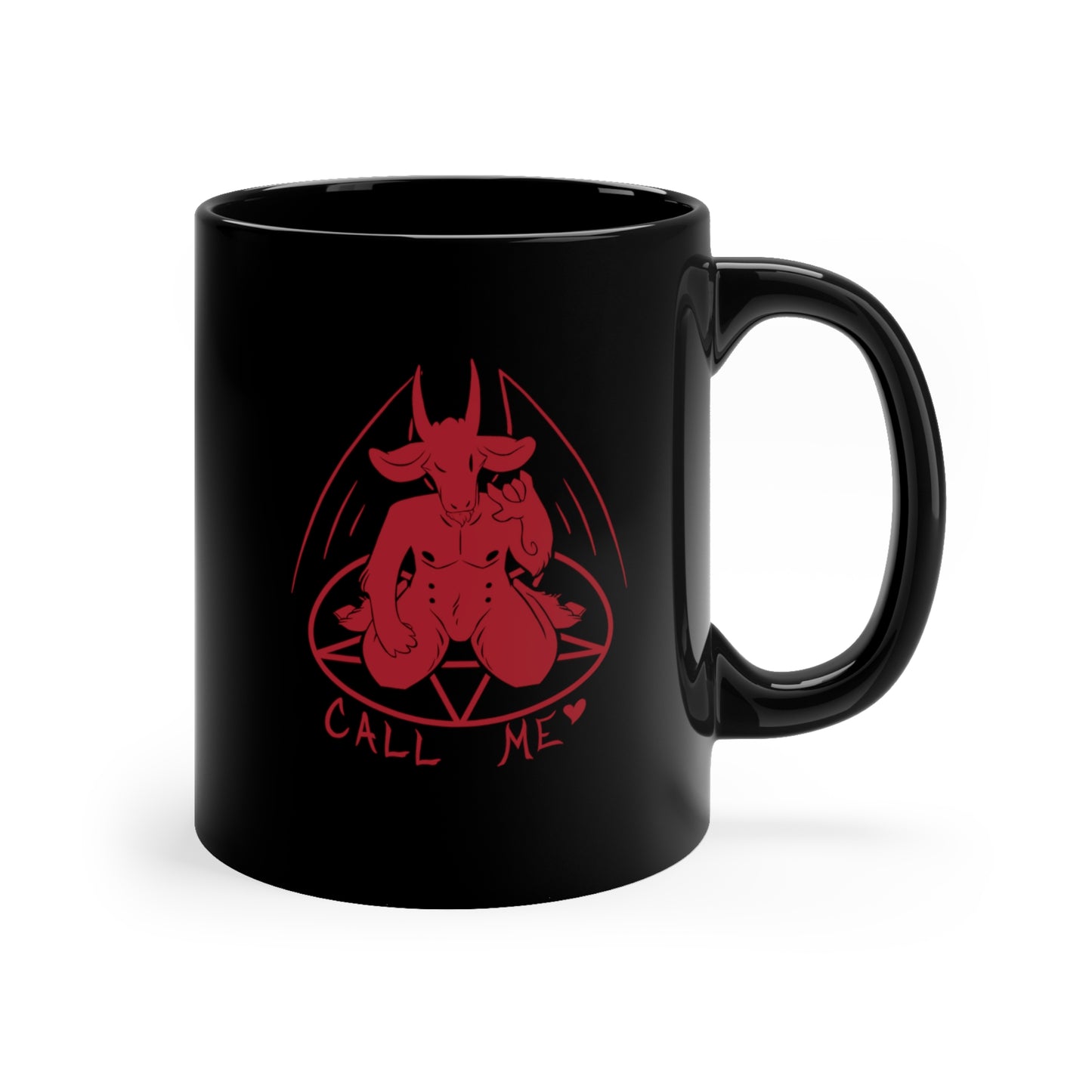"Call Me" 11oz Black Mug