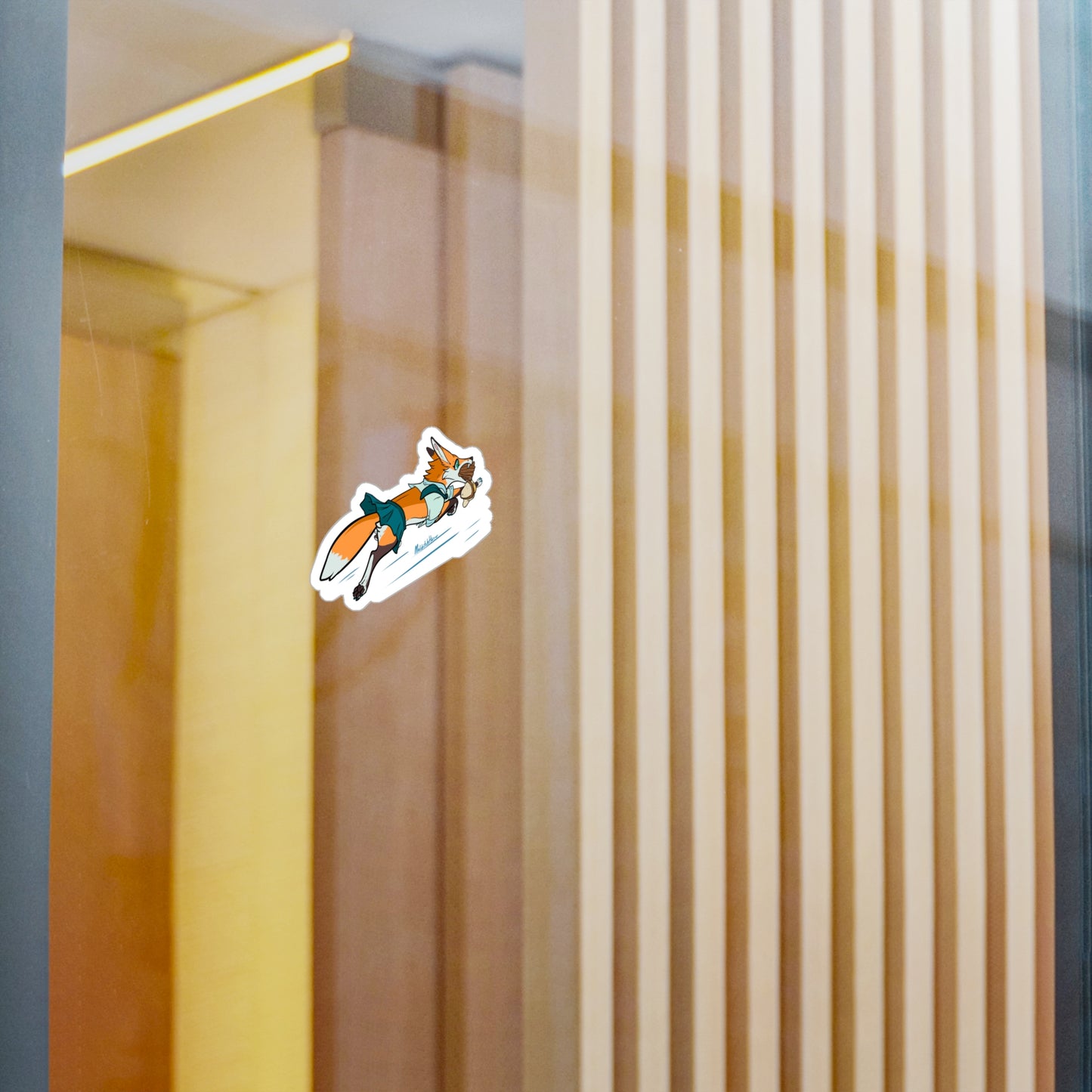 "Late! Fox" Vinyl Sticker - Uniform