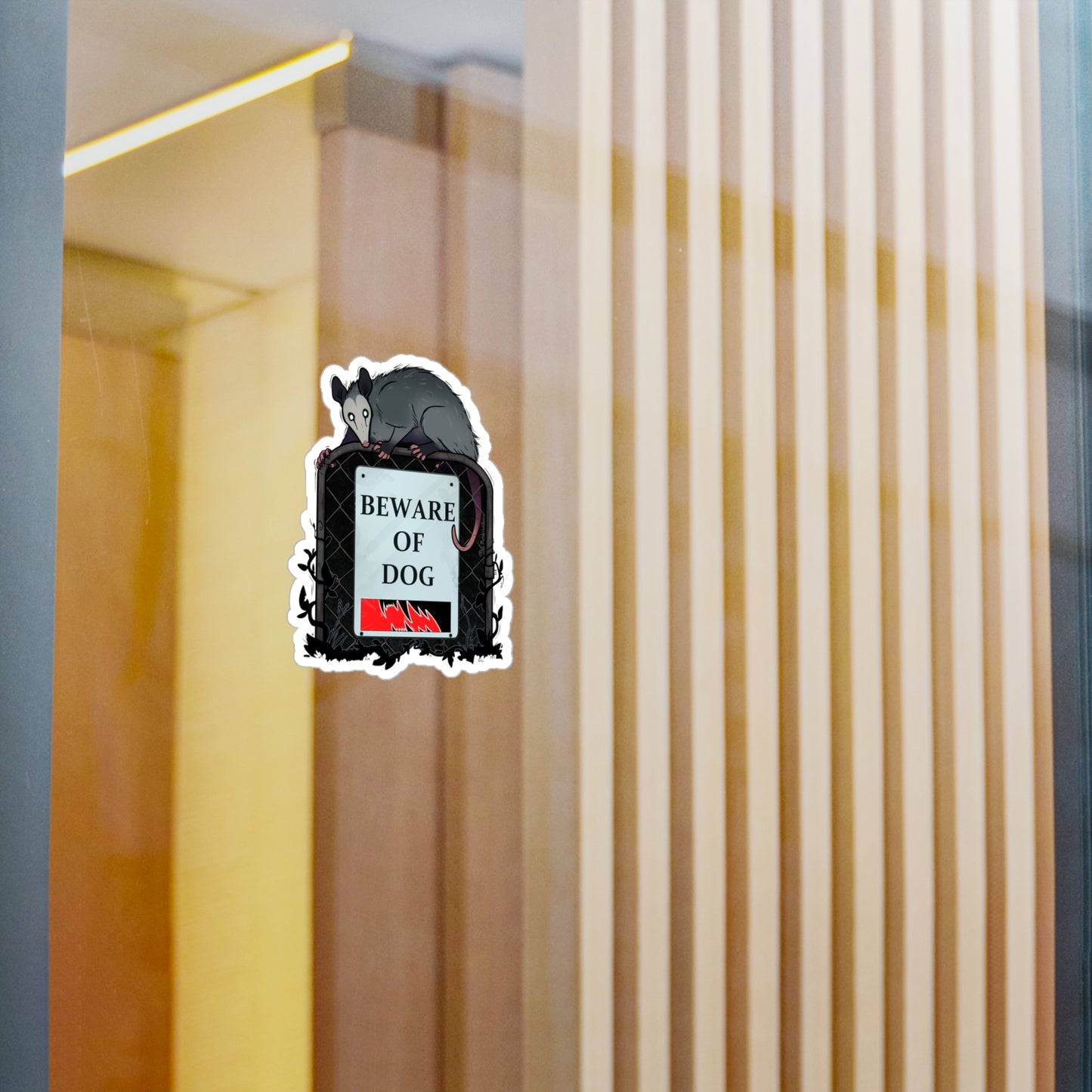 "Beware of Dog" Vinyl Sticker