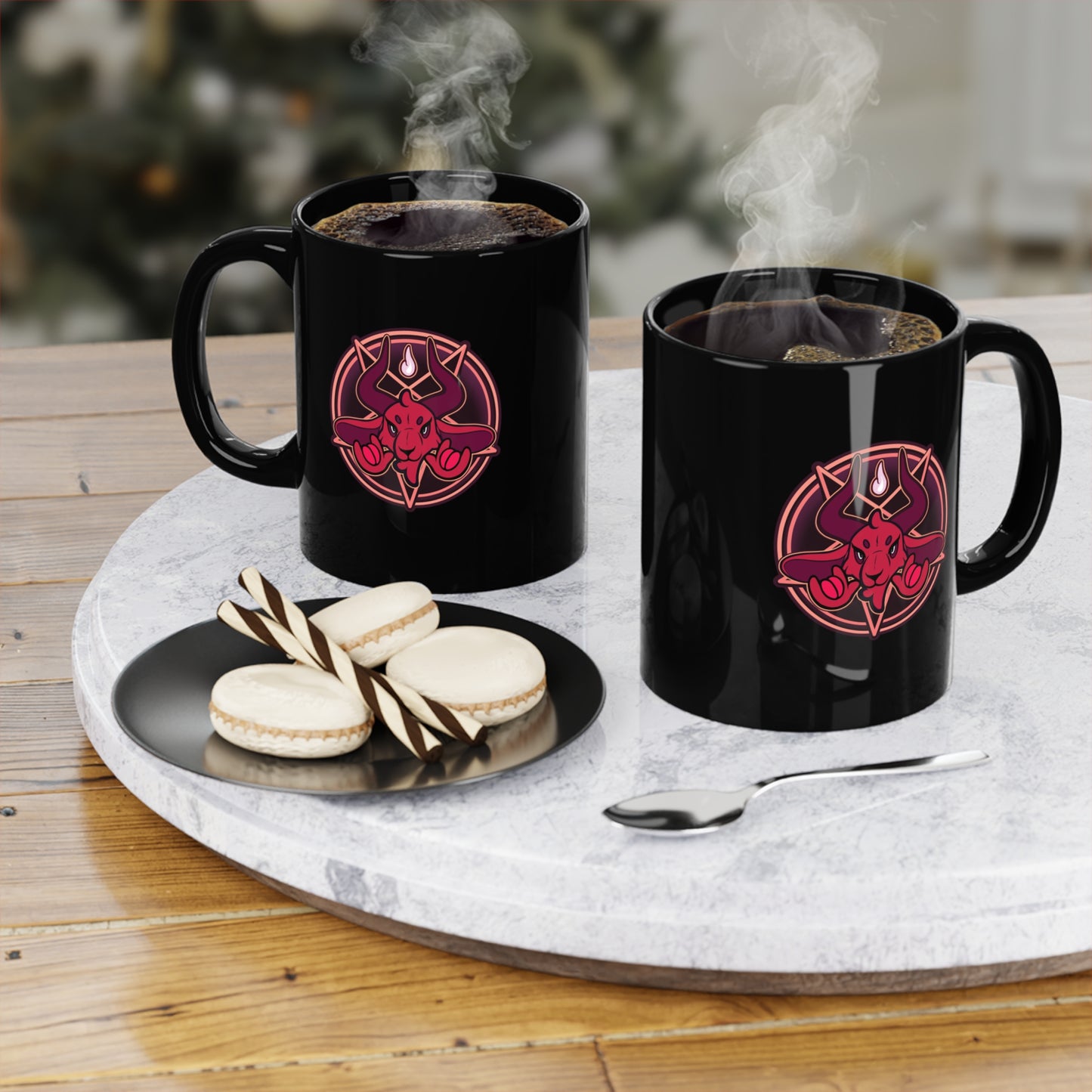 "Unholy Horns" 11oz Black Mug