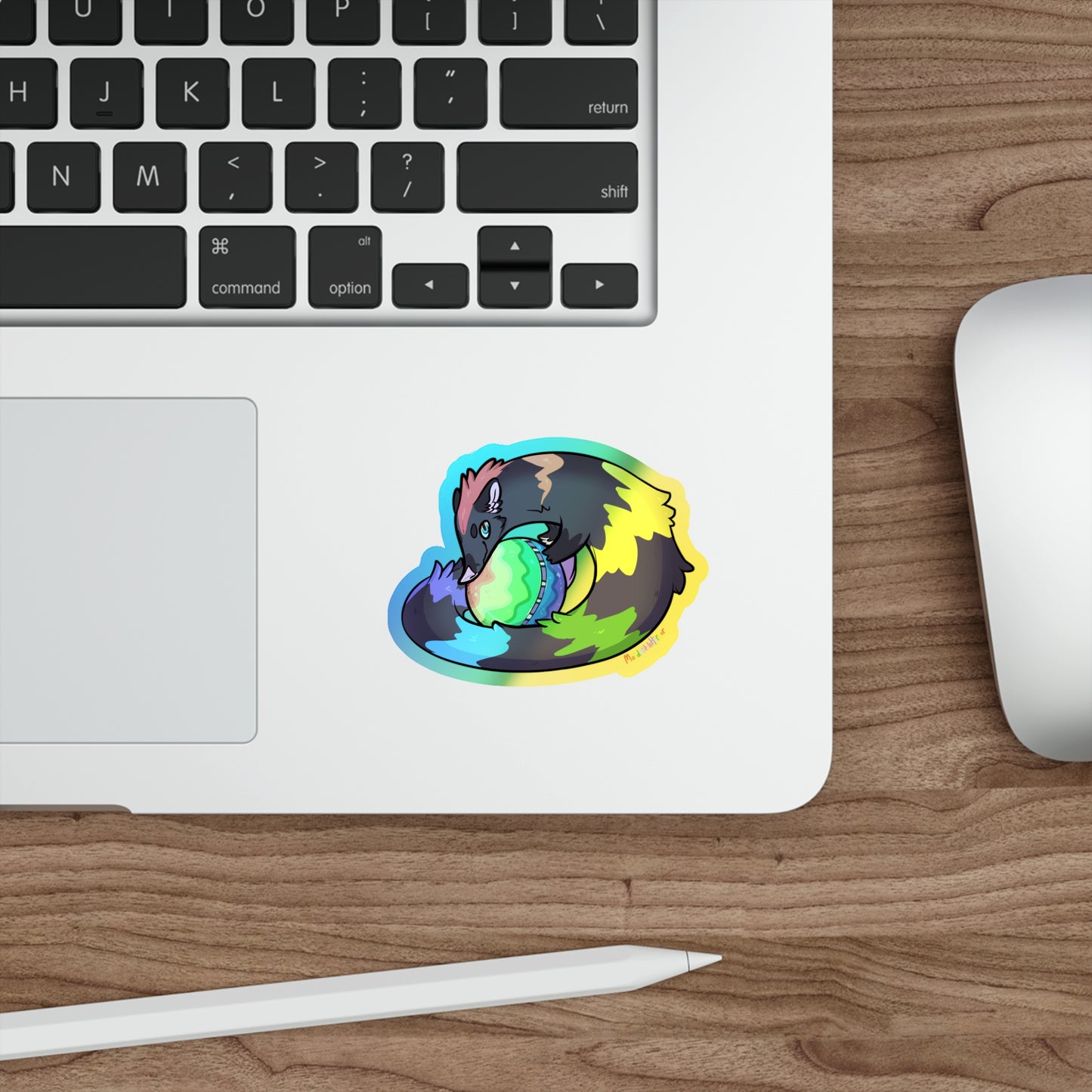 "Beezle" Holographic Sticker - Darklight