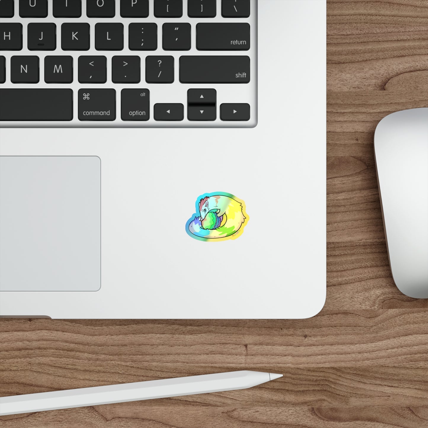 "Beezle" Holographic Sticker - Funfetti