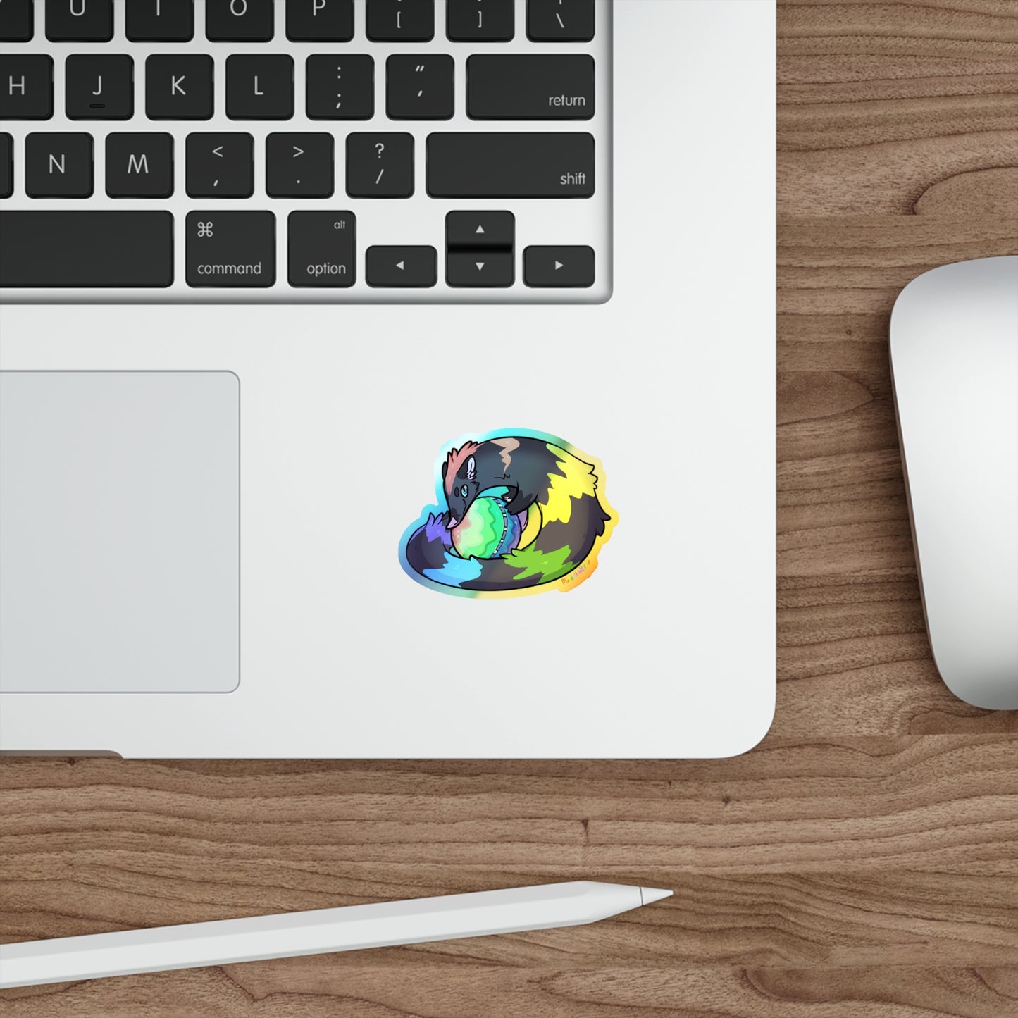 "Beezle" Holographic Sticker - Darklight