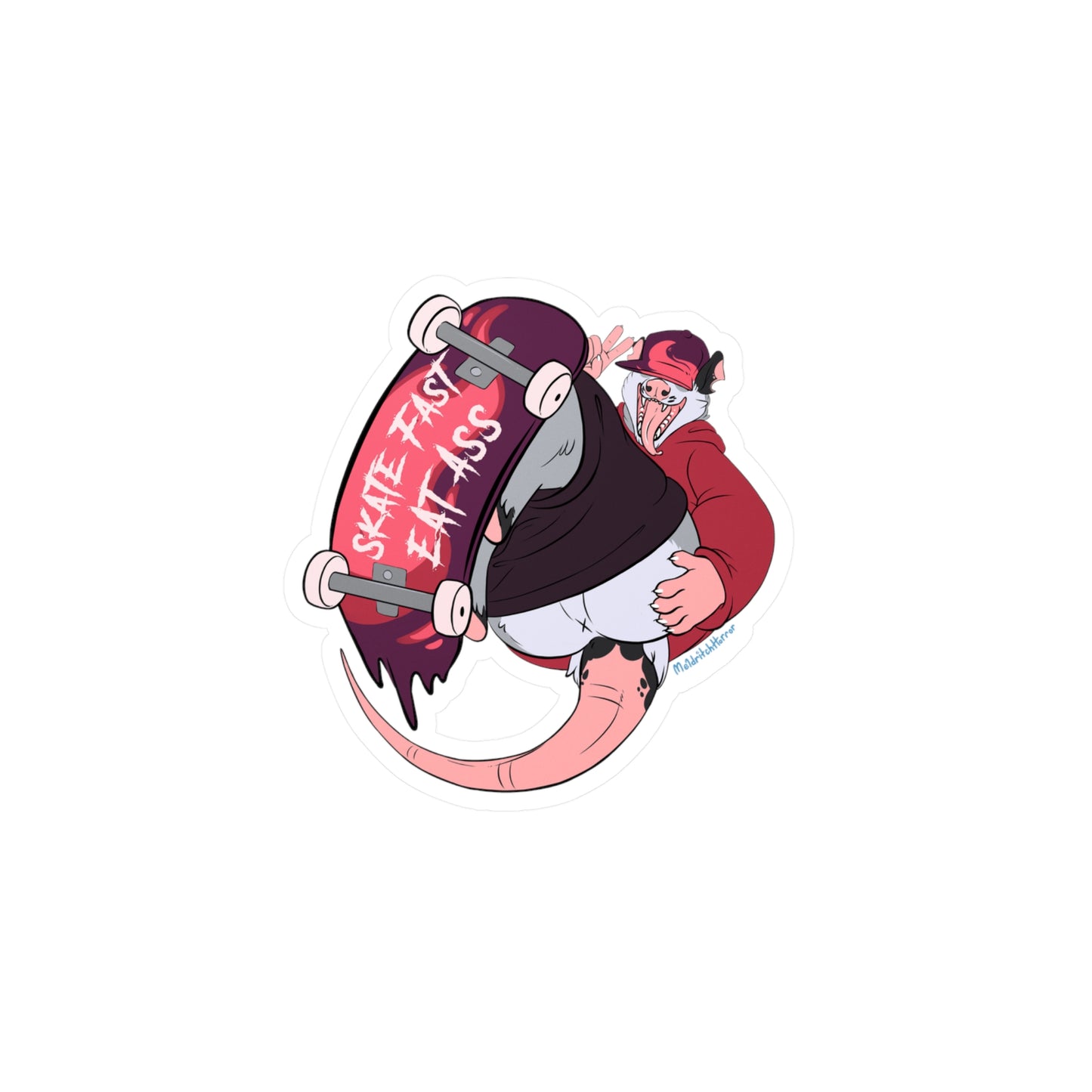 "Skate Fast, Eat Ass" Vinyl Sticker - X Butt