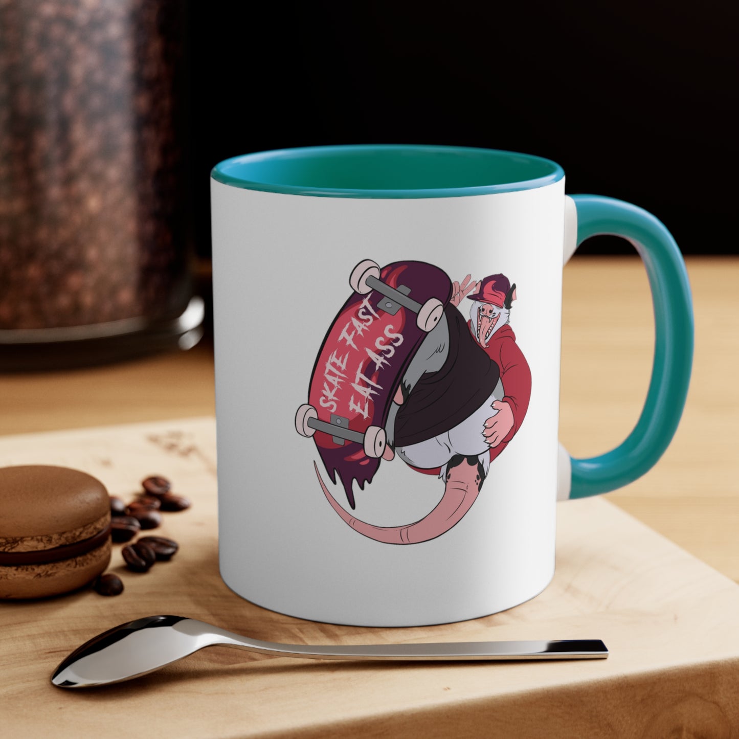 "Skate Fast, Eat Ass" 11oz Accent Mug