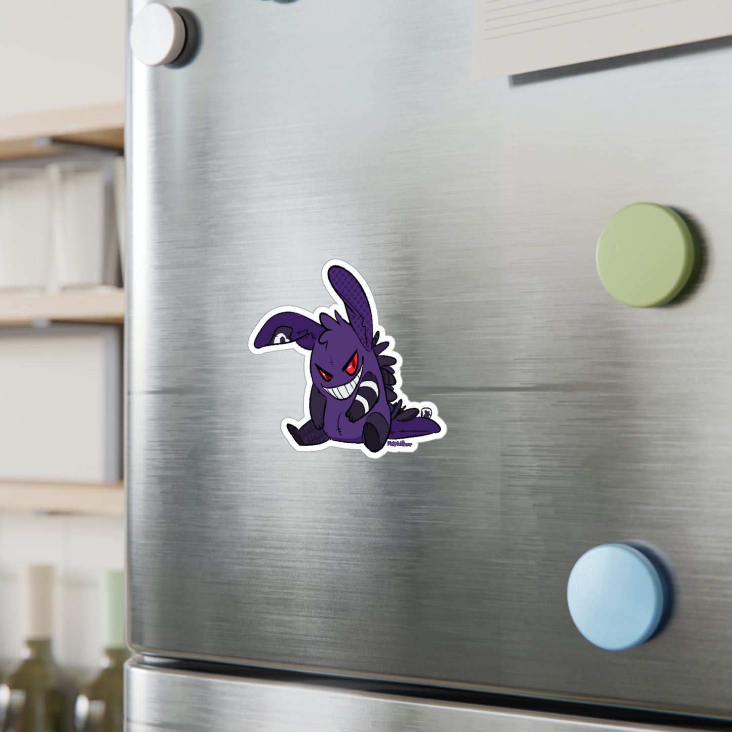 "Patchwork Ghost Plushie" Vinyl Sticker