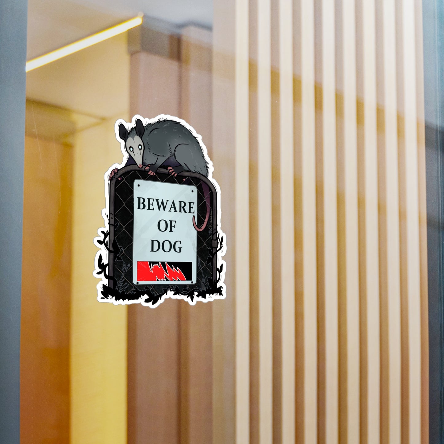 "Beware of Dog" Vinyl Sticker