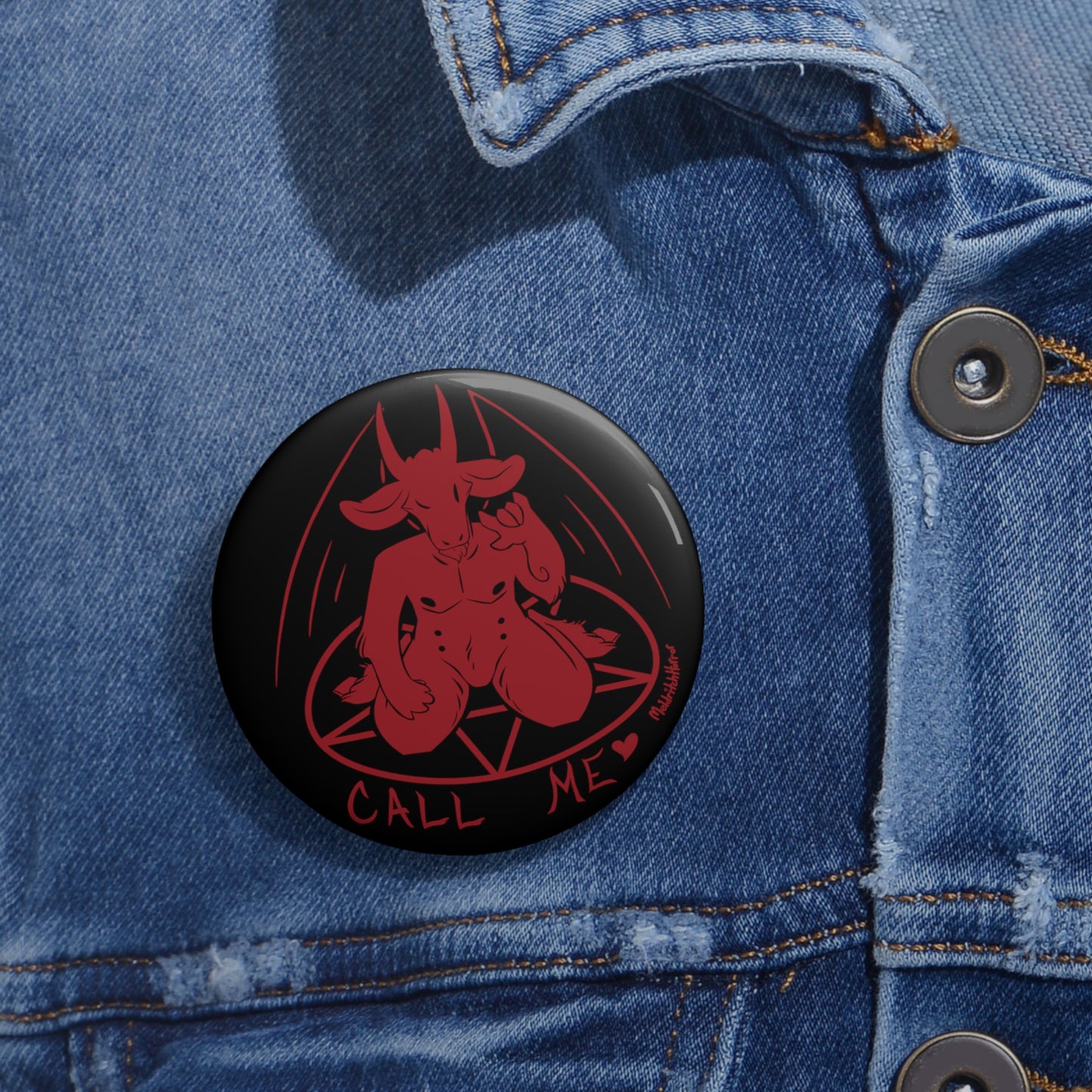 "Call Me" Pin Button
