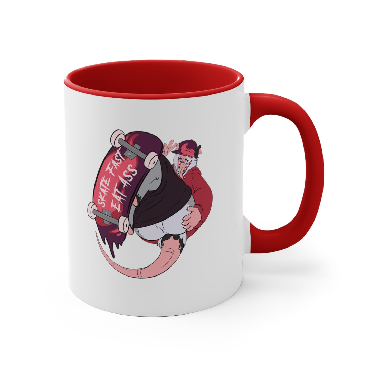 "Skate Fast, Eat Ass" 11oz Accent Mug