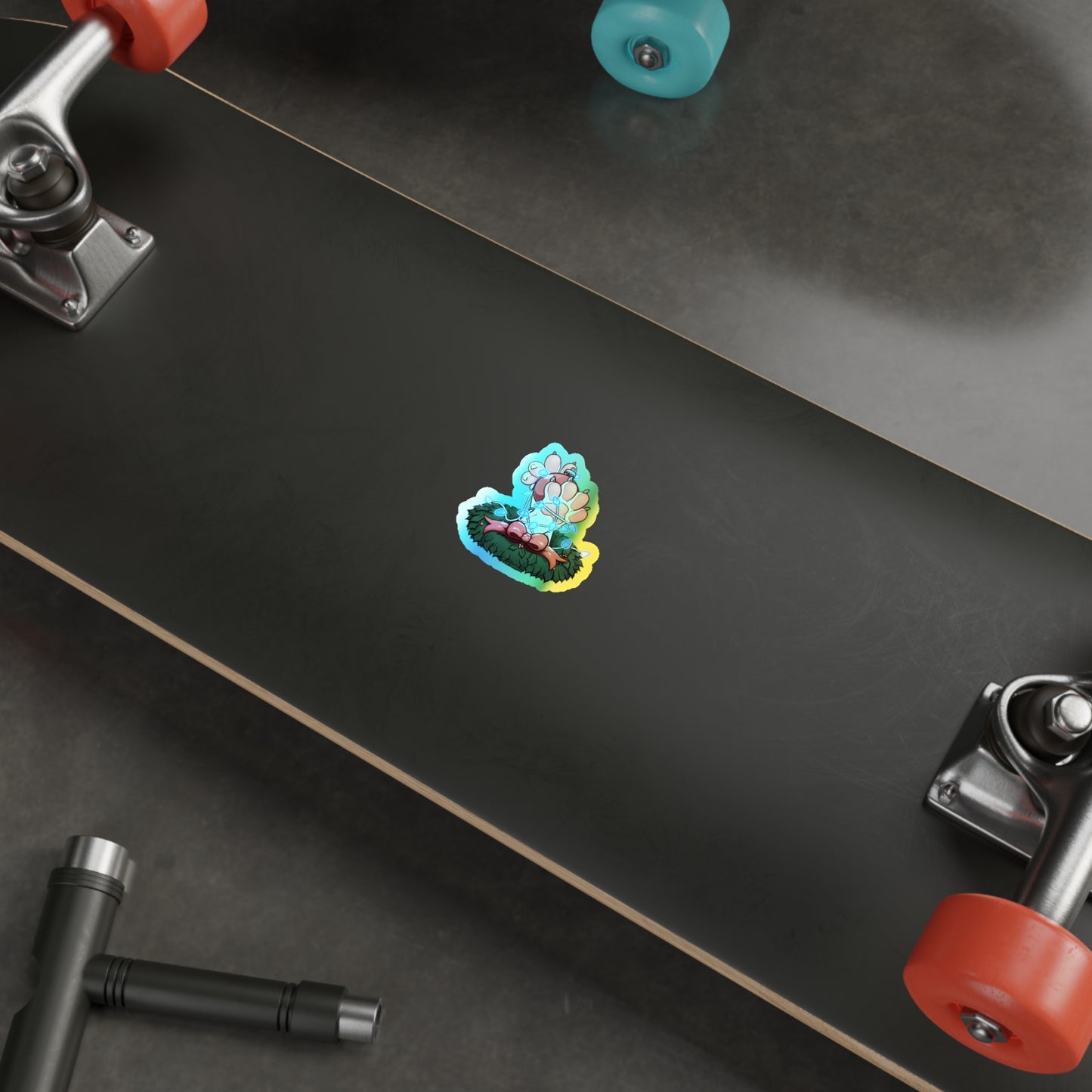 "Deck the Paws" Holographic Sticker