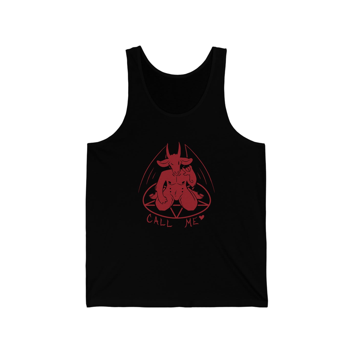 "Call Me" Unisex Tank - Original Red