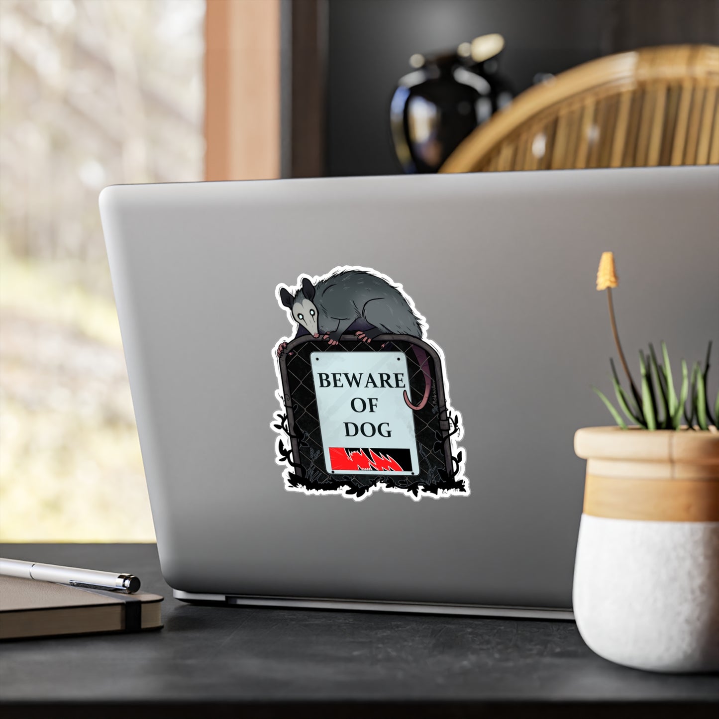 "Beware of Dog" Vinyl Sticker