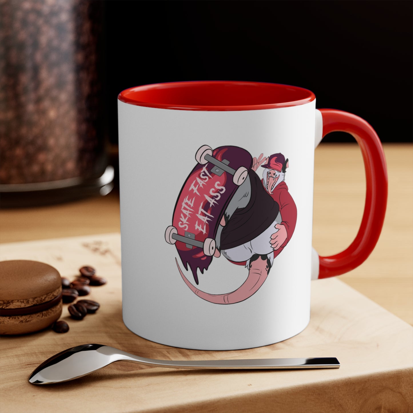 "Skate Fast, Eat Ass" 11oz Accent Mug