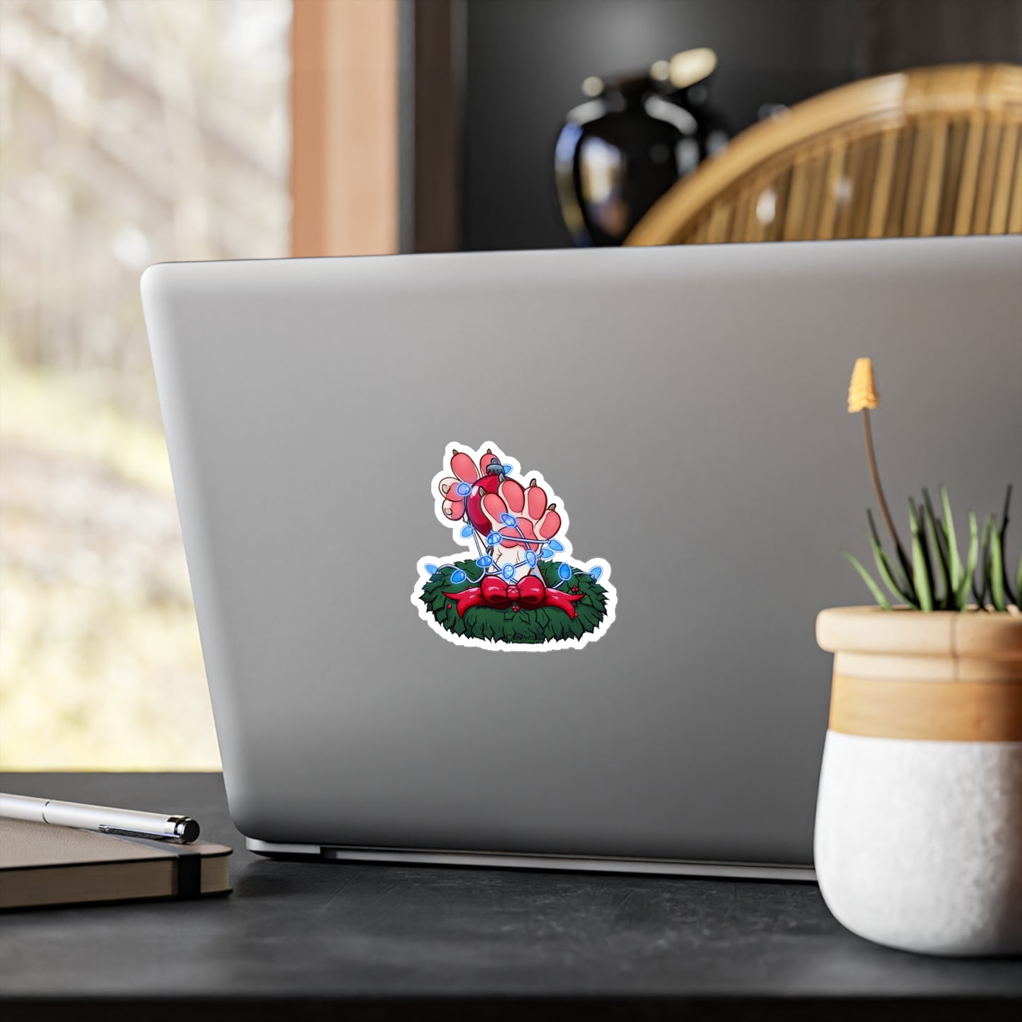 "Deck the Paws" Vinyl Sticker