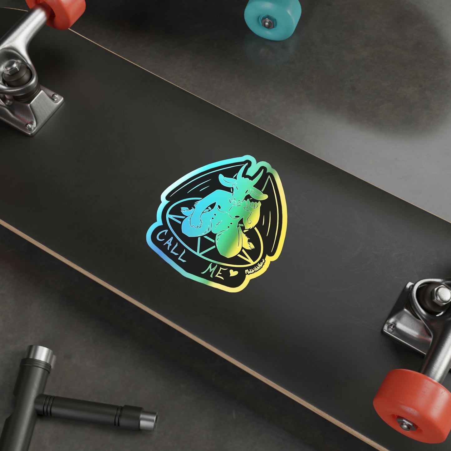 "Call Me" Holographic Sticker