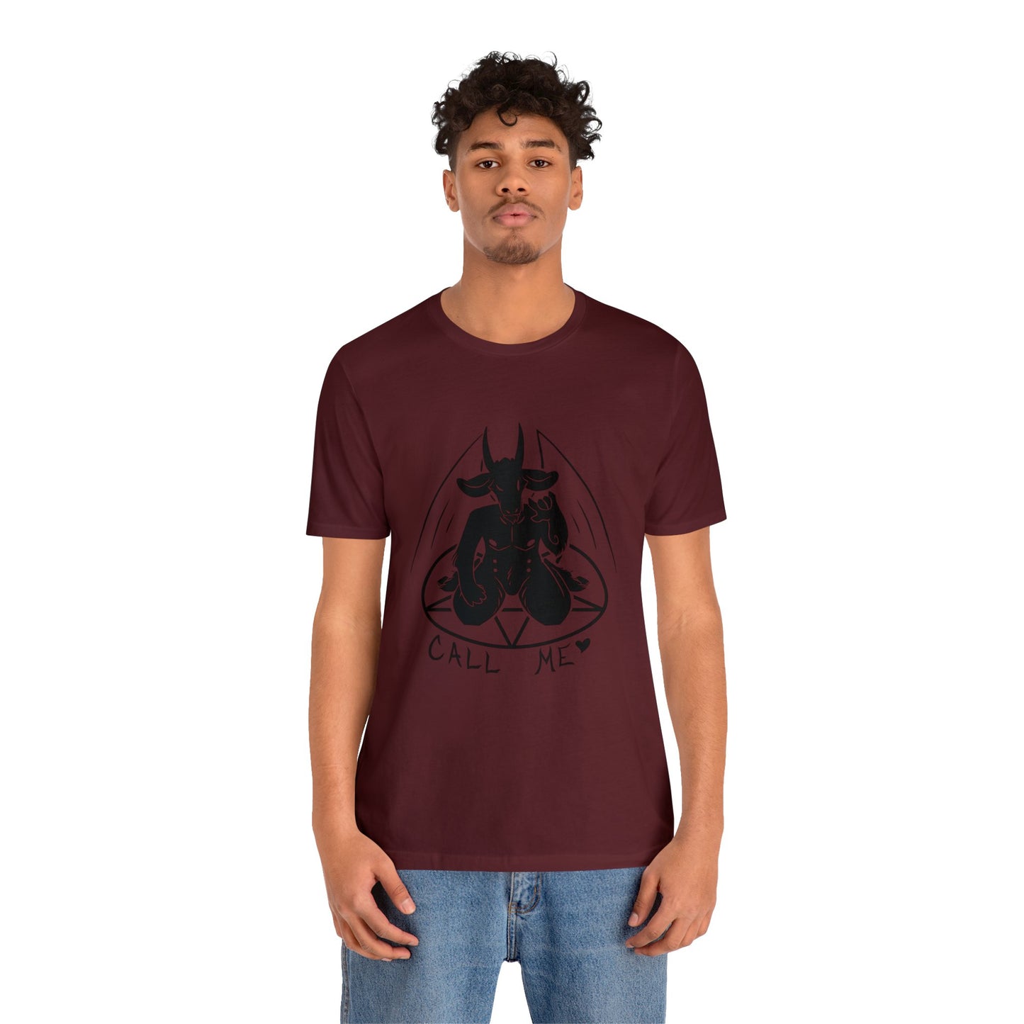"Call Me" Unisex T-Shirt - Black Print