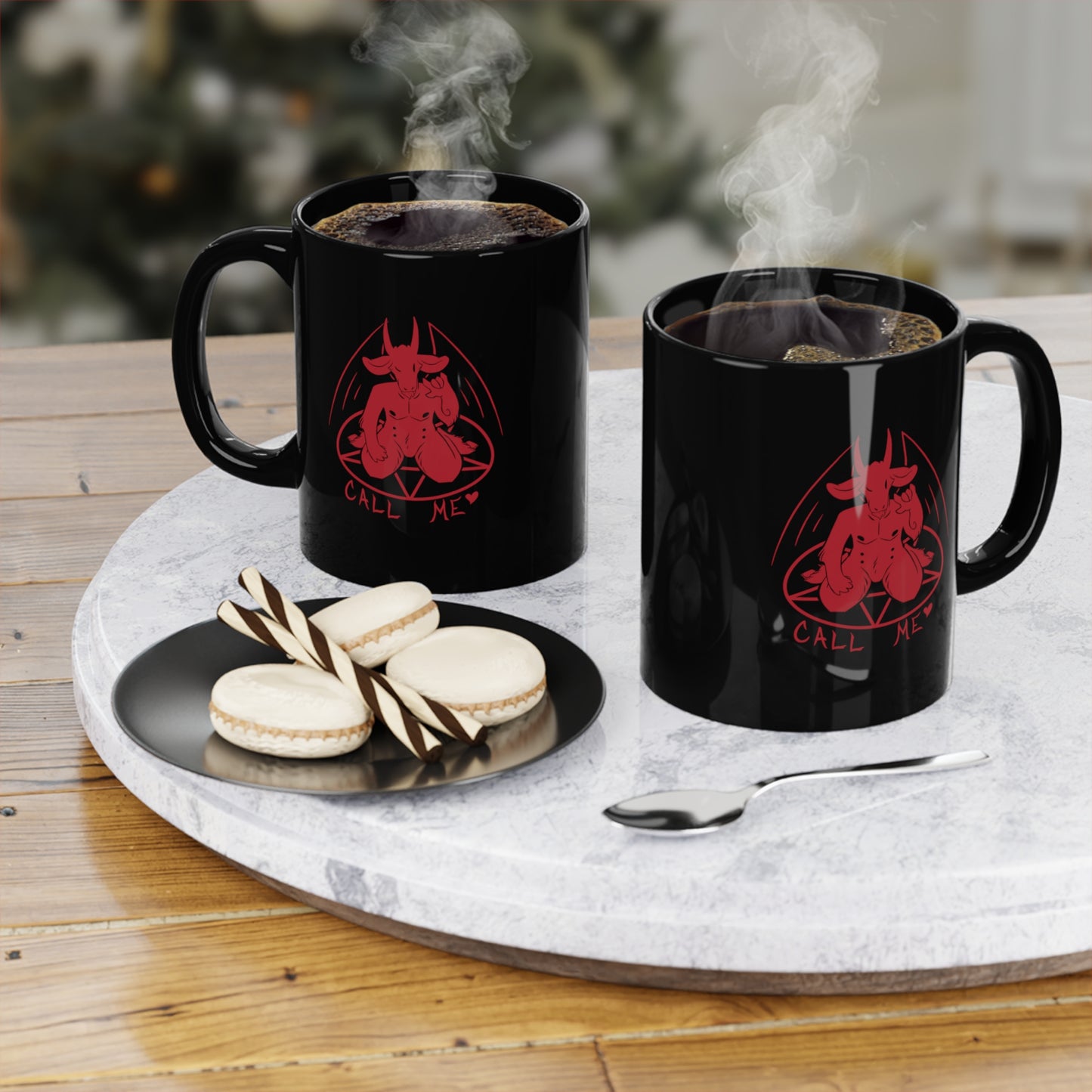 "Call Me" 11oz Black Mug