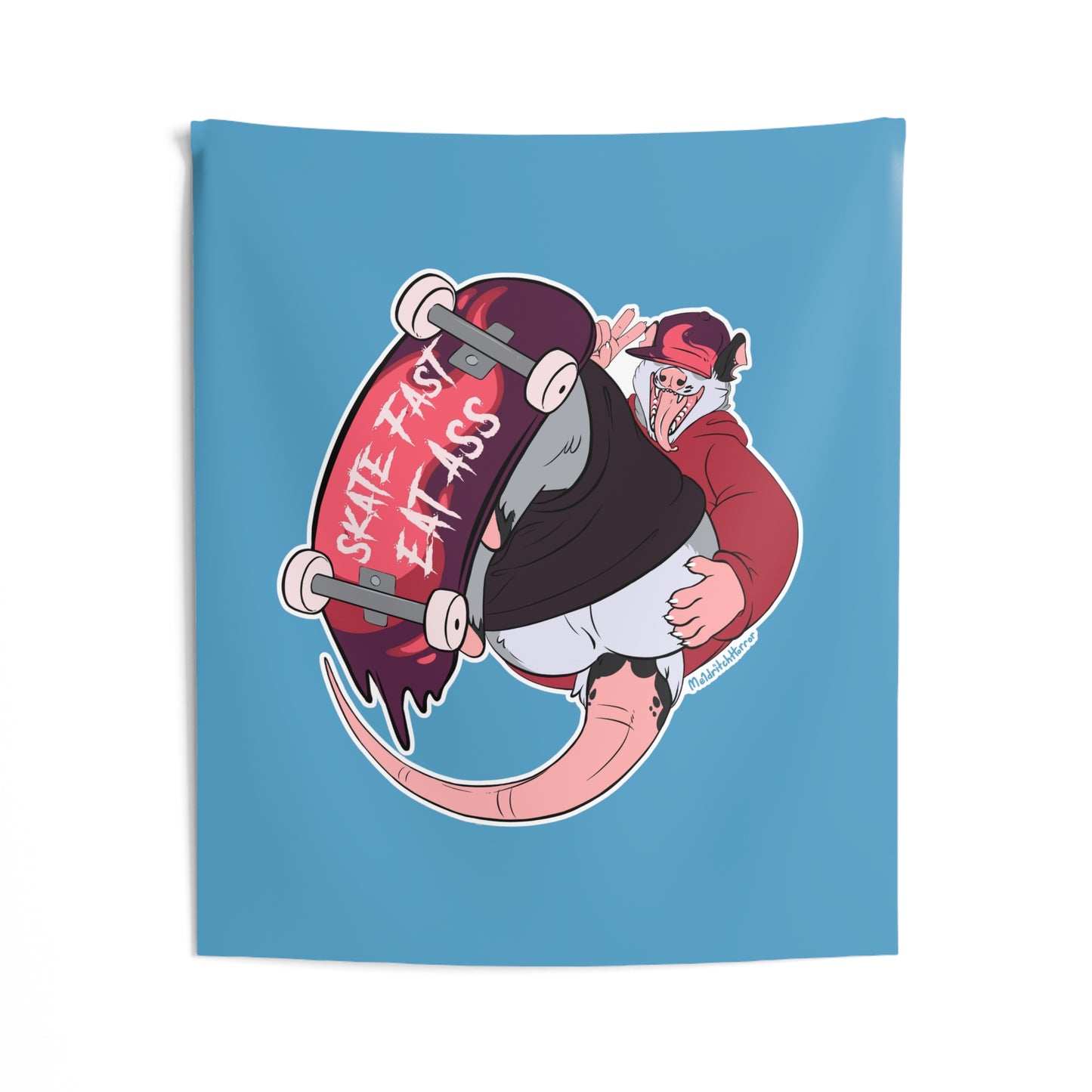 "Skate Fast, Eat Ass" Wall Tapestry - Line Butt