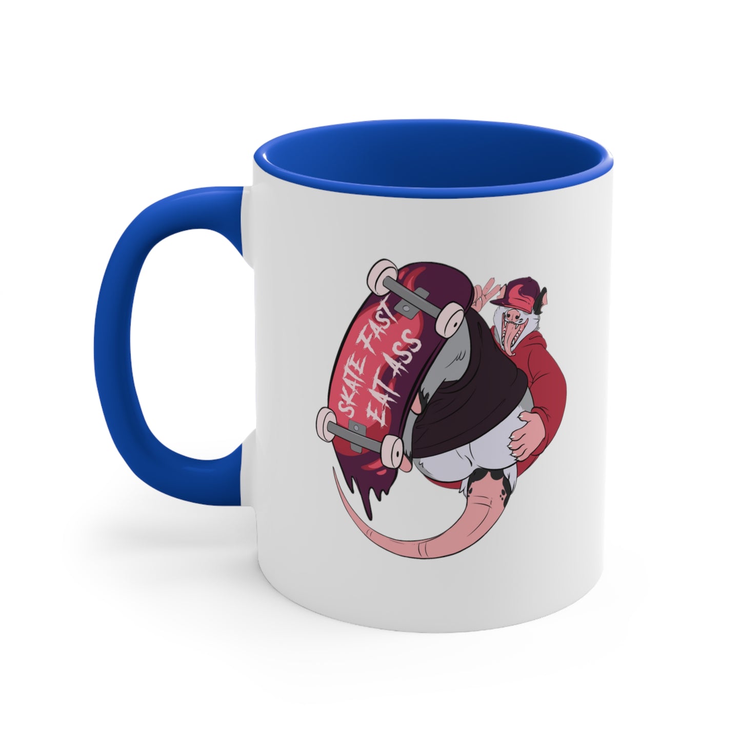 "Skate Fast, Eat Ass" 11oz Accent Mug