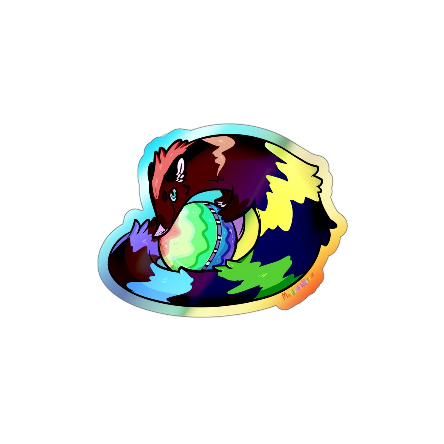 "Beezle" Holographic Sticker - Darklight