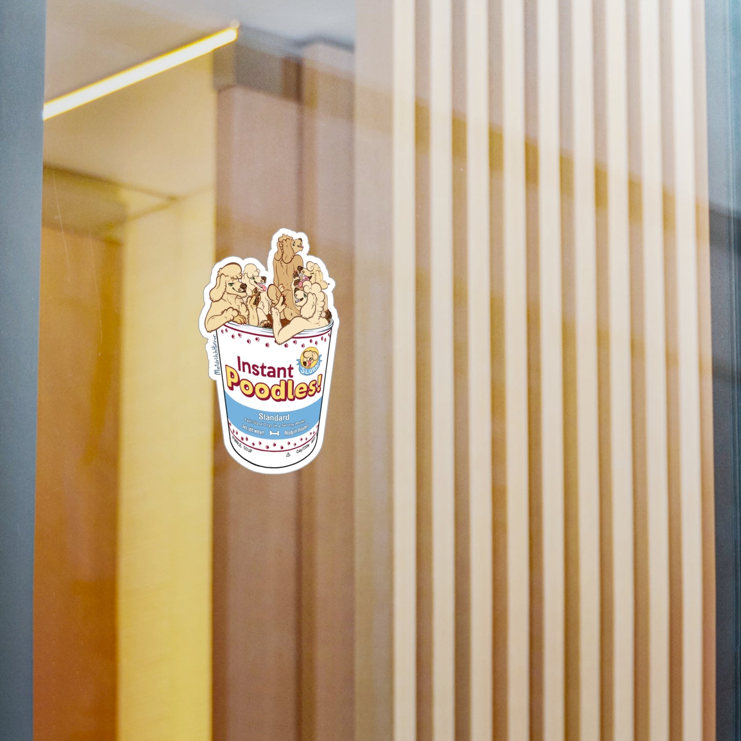 "Instant Poodles" Vinyl Sticker