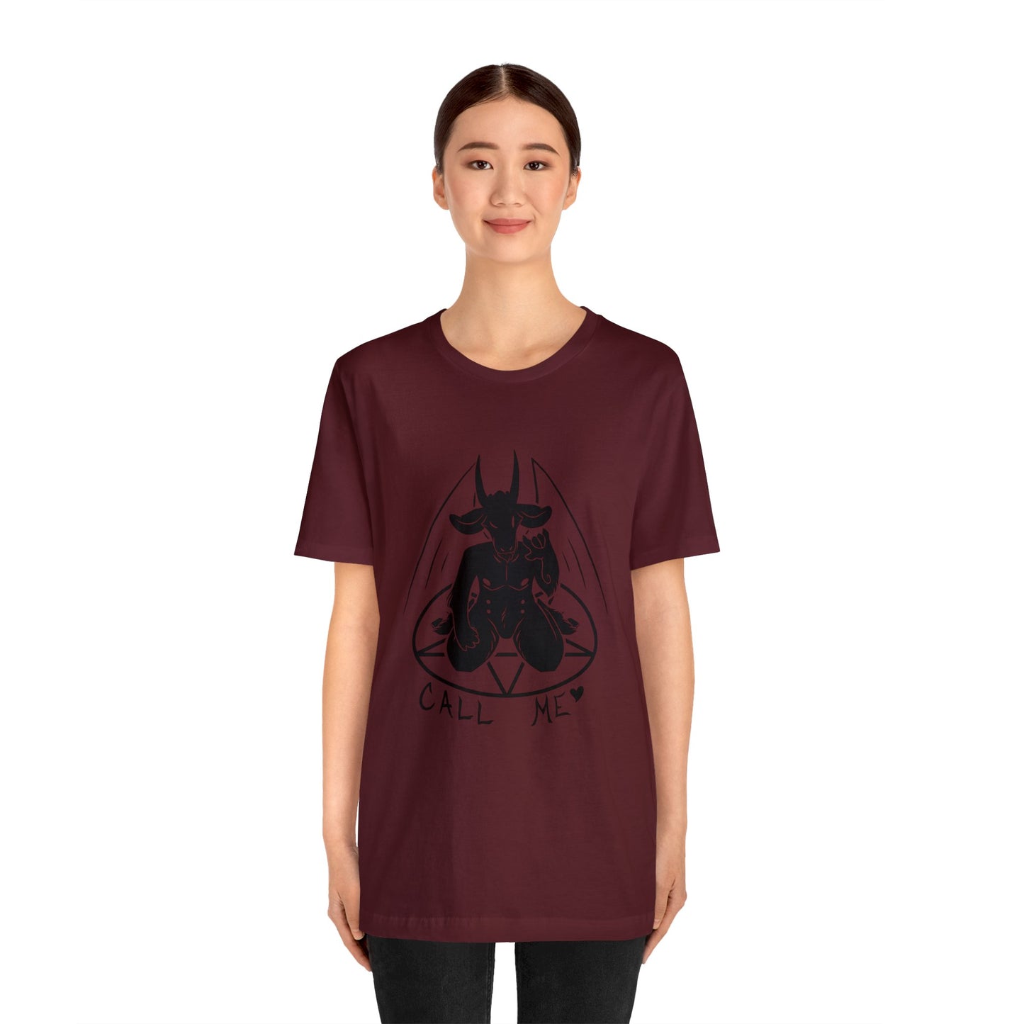 "Call Me" Unisex T-Shirt - Black Print
