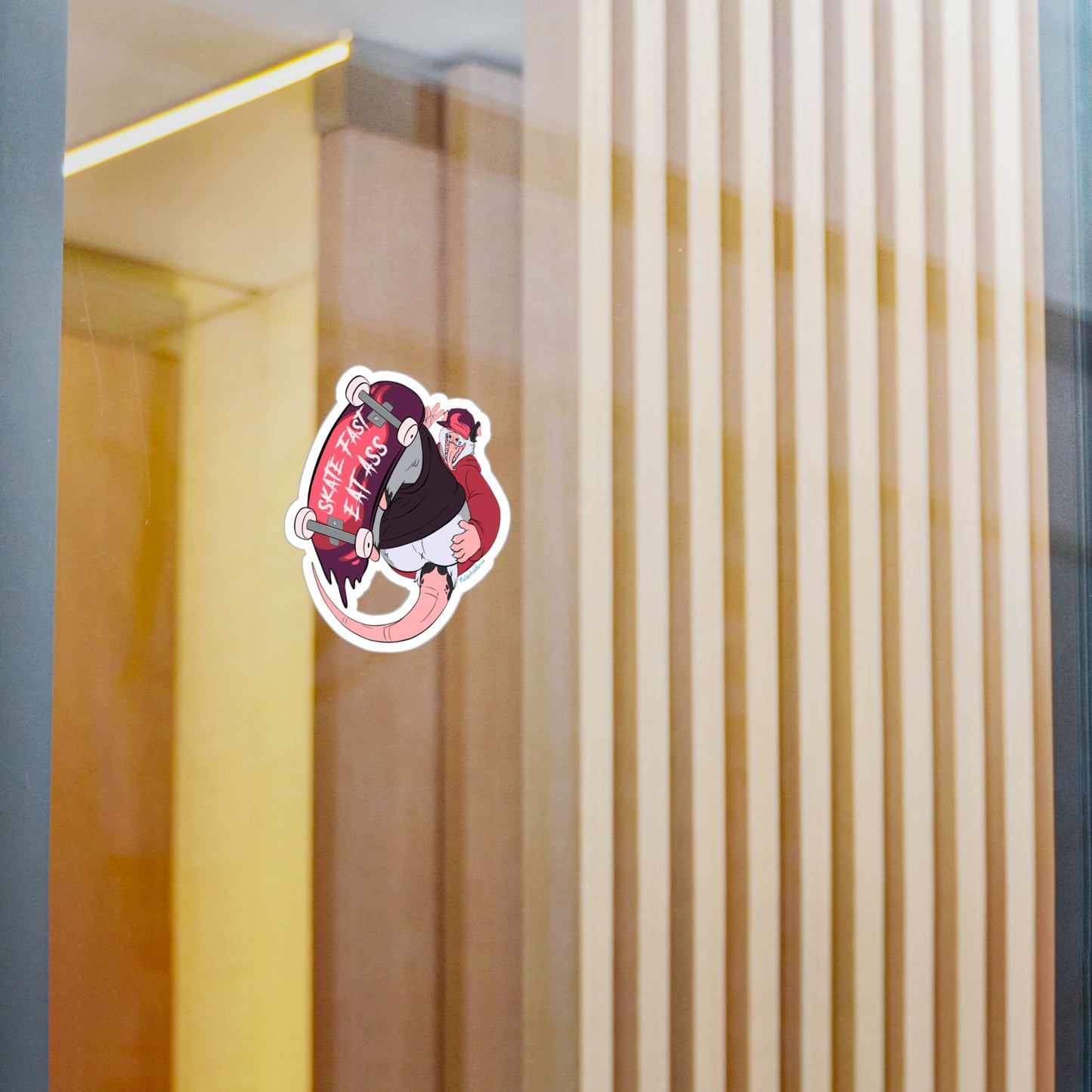 "Skate Fast, Eat Ass" Vinyl Sticker - X Butt