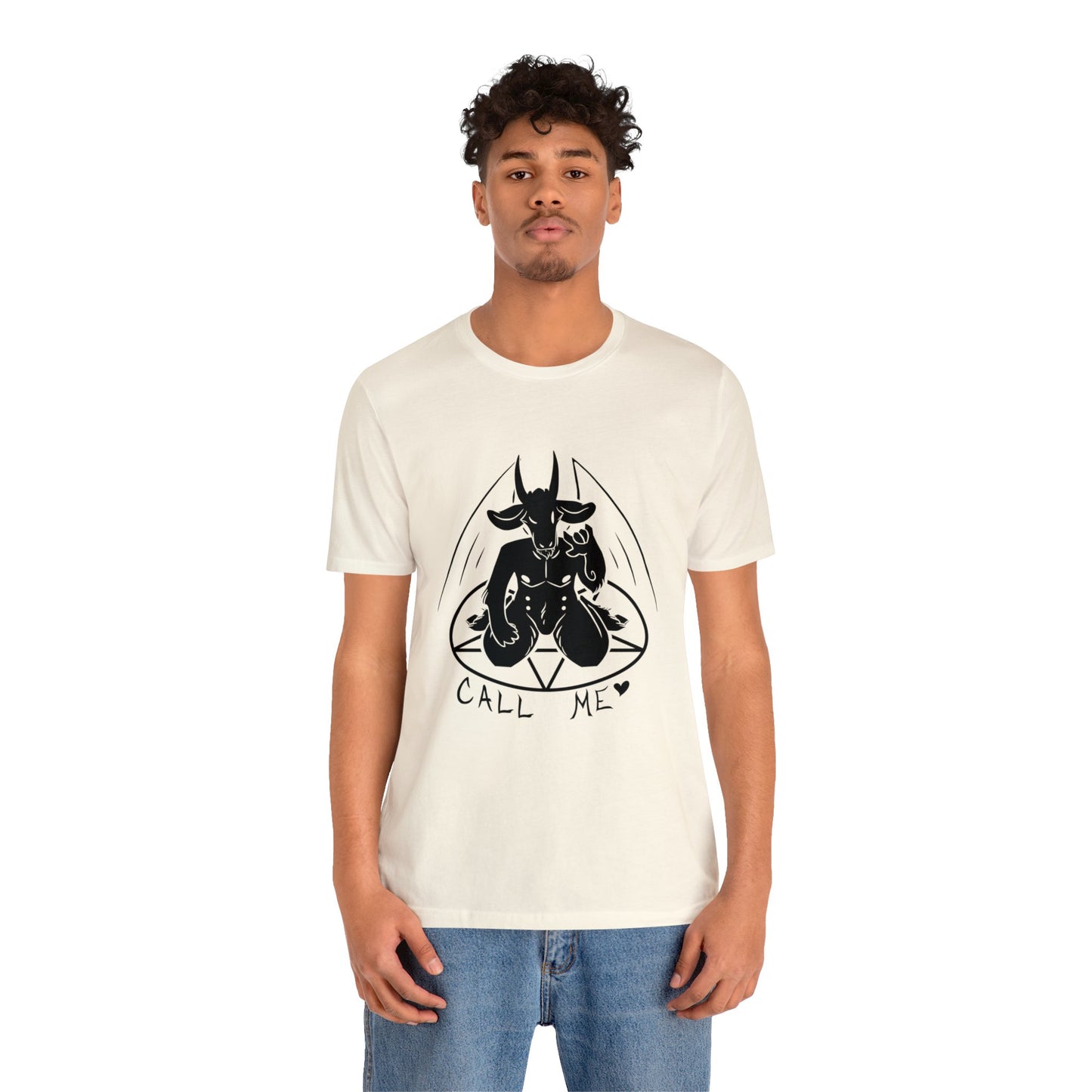 "Call Me" Unisex T-Shirt - Black Print