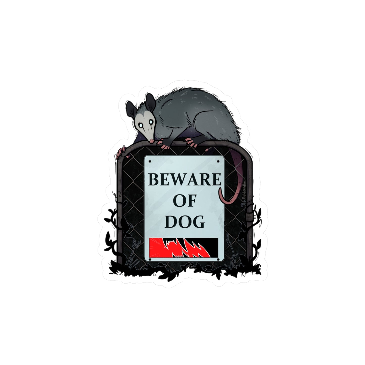 "Beware of Dog" Vinyl Sticker