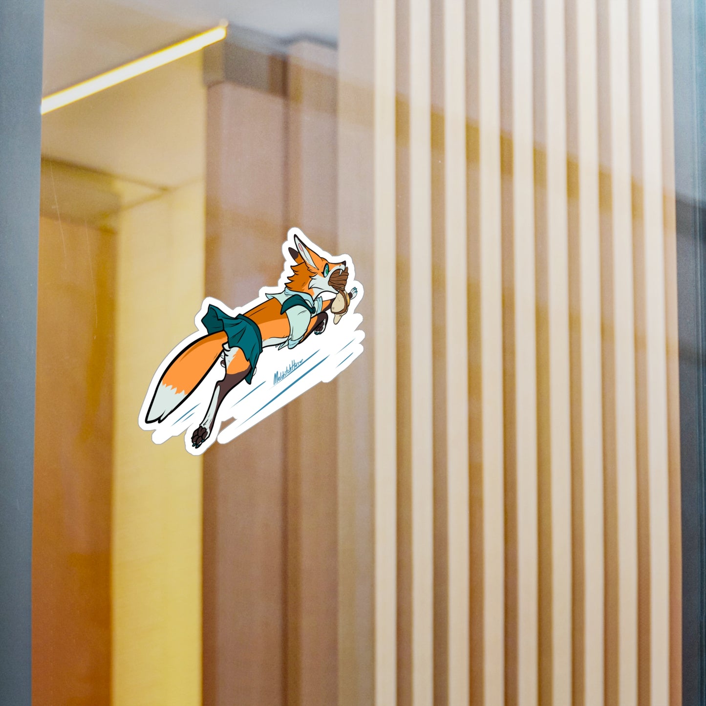 "Late! Fox" Vinyl Sticker - Uniform