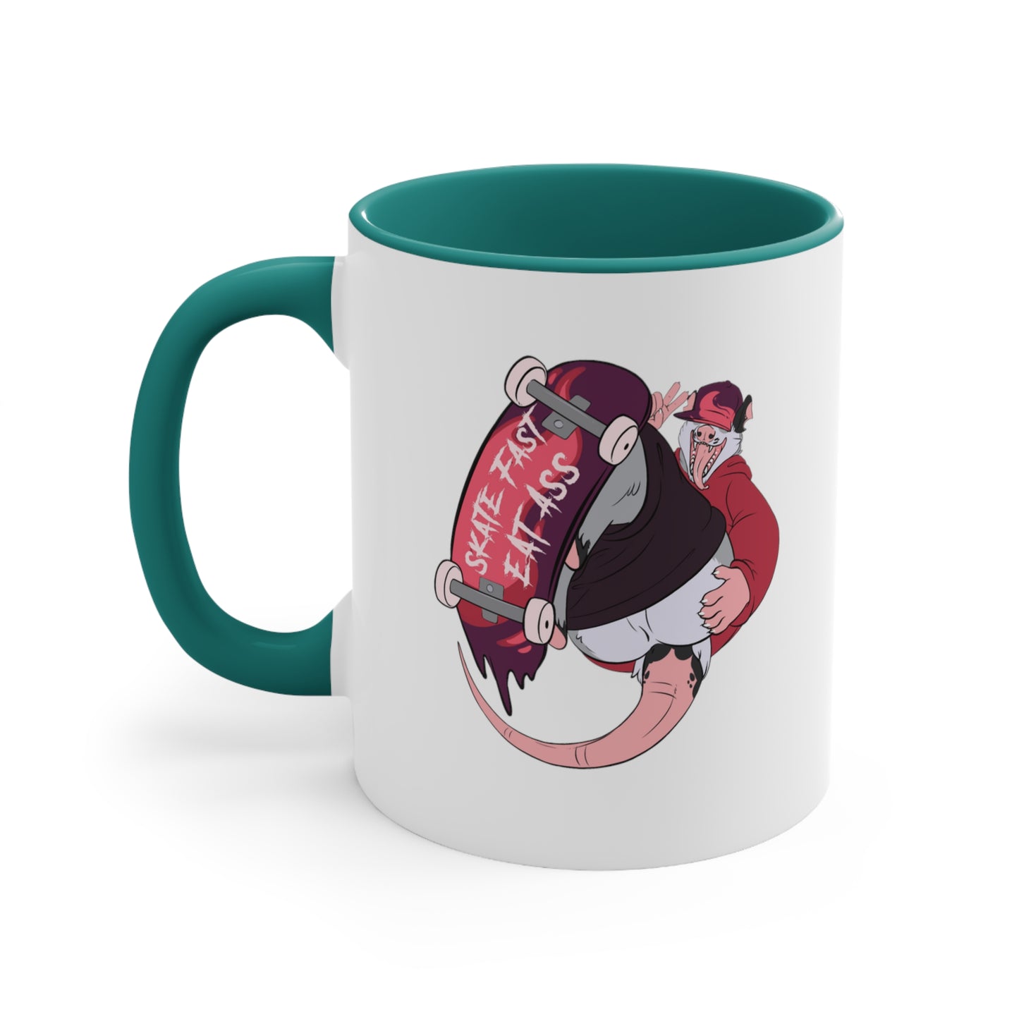 "Skate Fast, Eat Ass" 11oz Accent Mug
