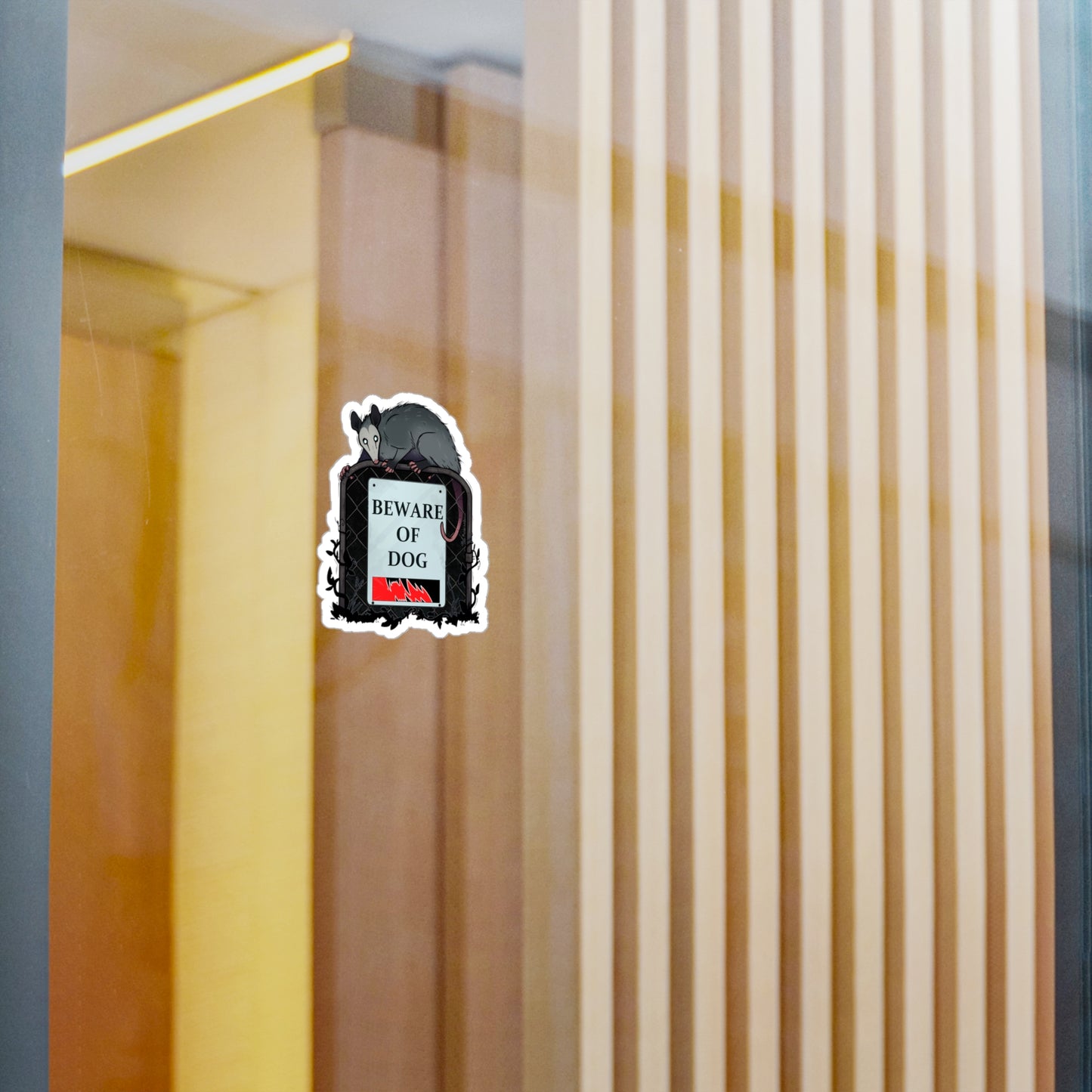 "Beware of Dog" Vinyl Sticker