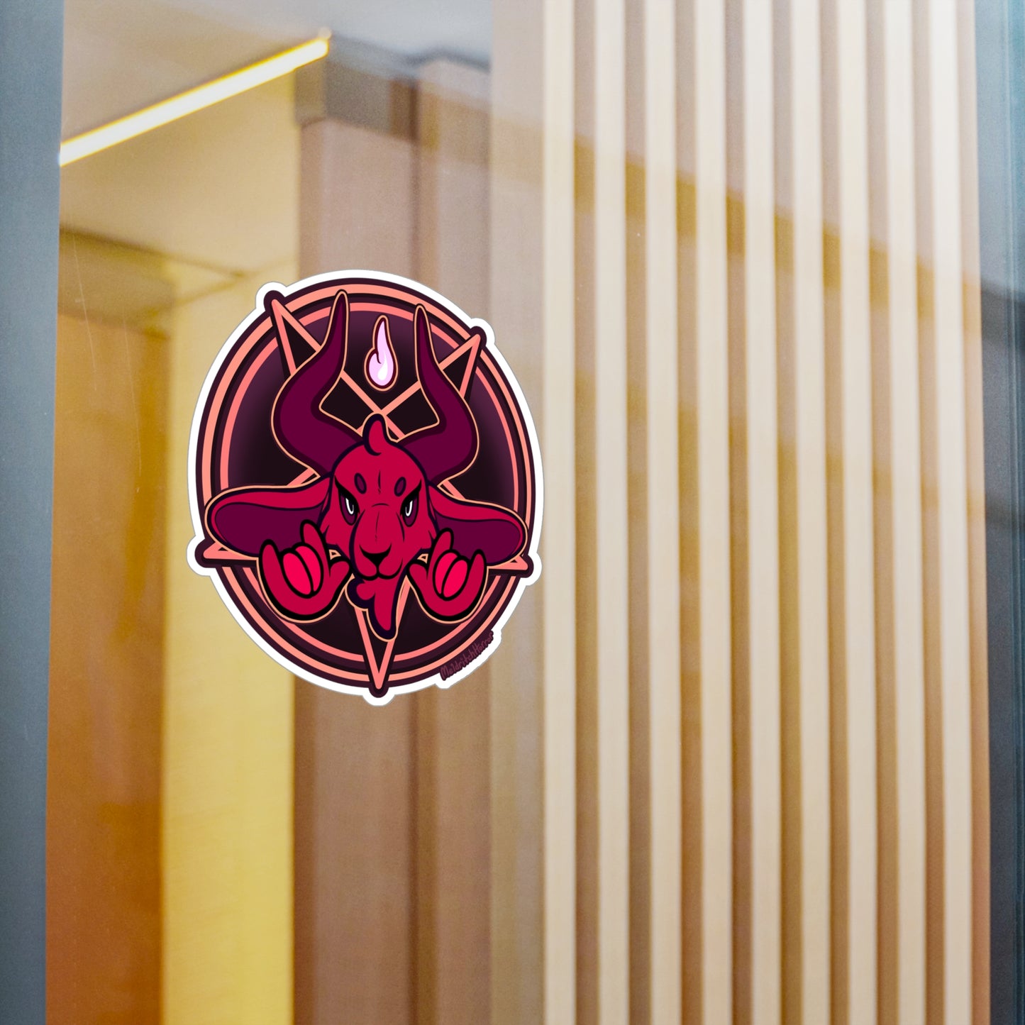 "Unholy Horns" Vinyl Sticker