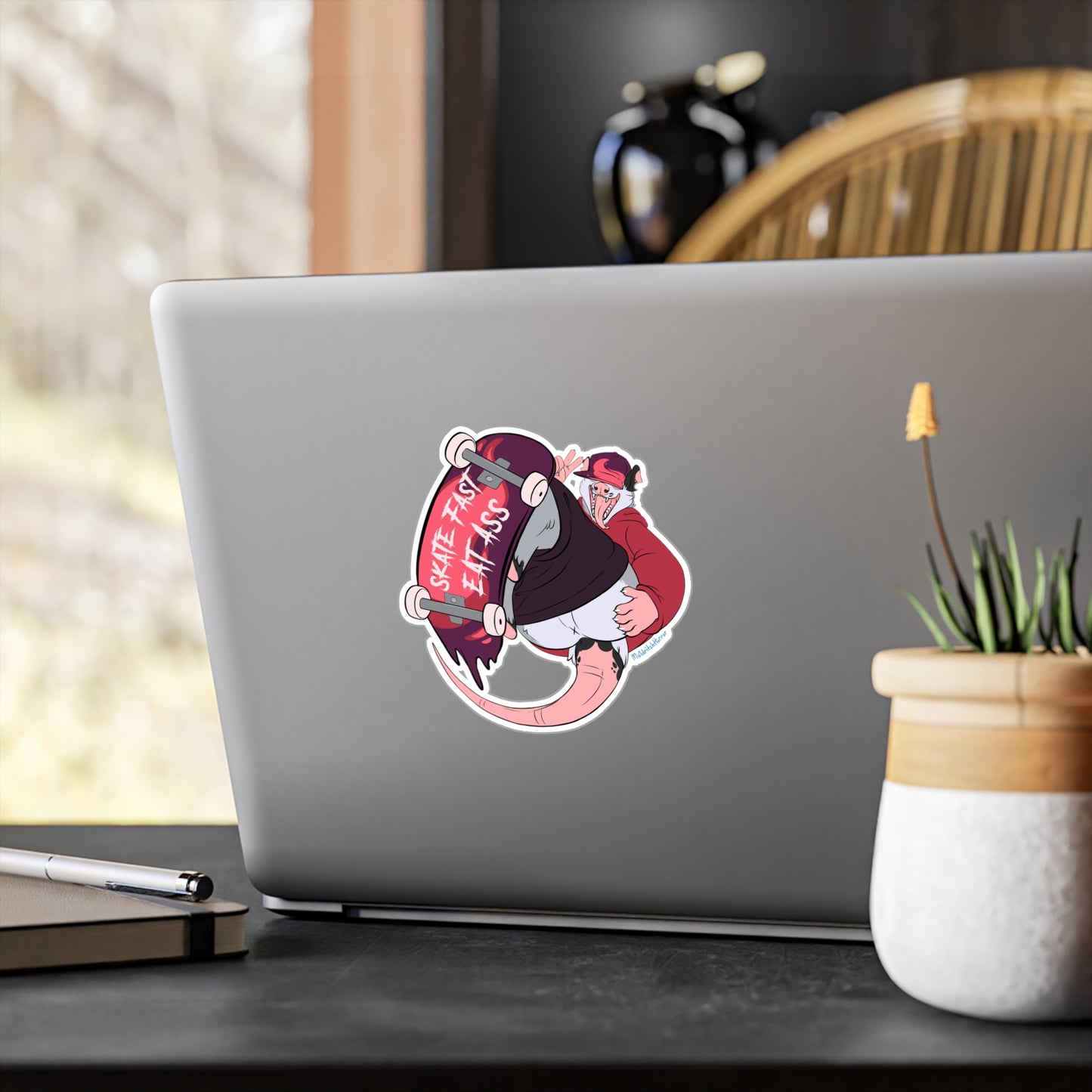"Skate Fast, Eat Ass" Vinyl Sticker - X Butt