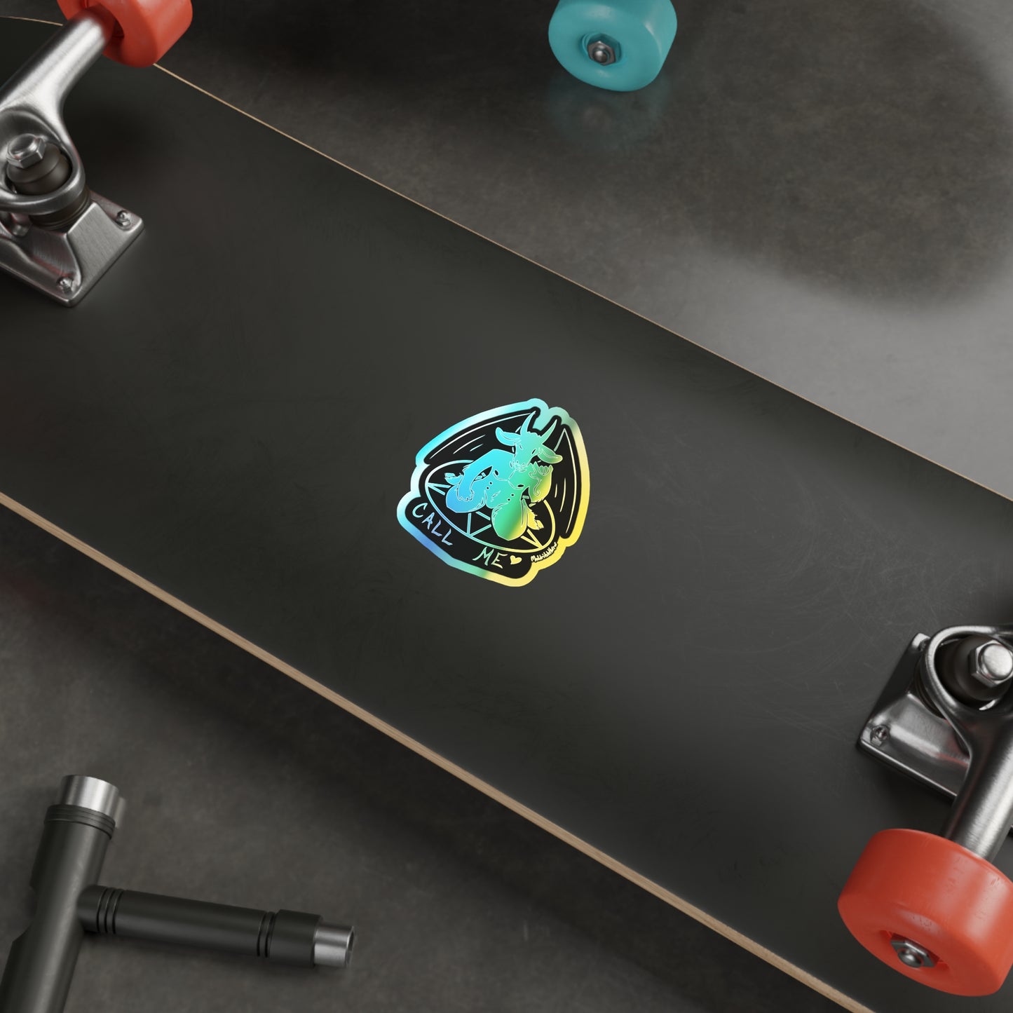 "Call Me" Holographic Sticker