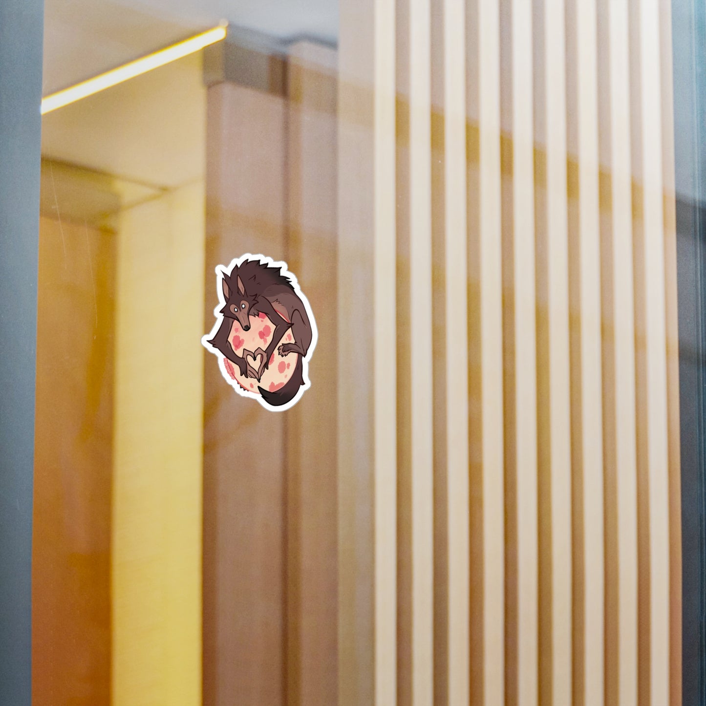 "Over the Moon" Vinyl Sticker - Pink Moon