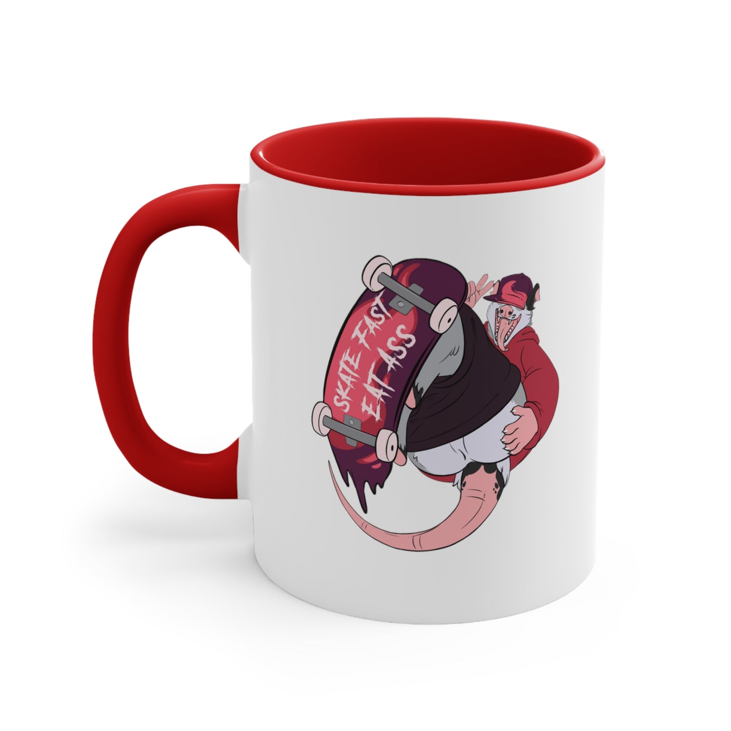 "Skate Fast, Eat Ass" 11oz Accent Mug