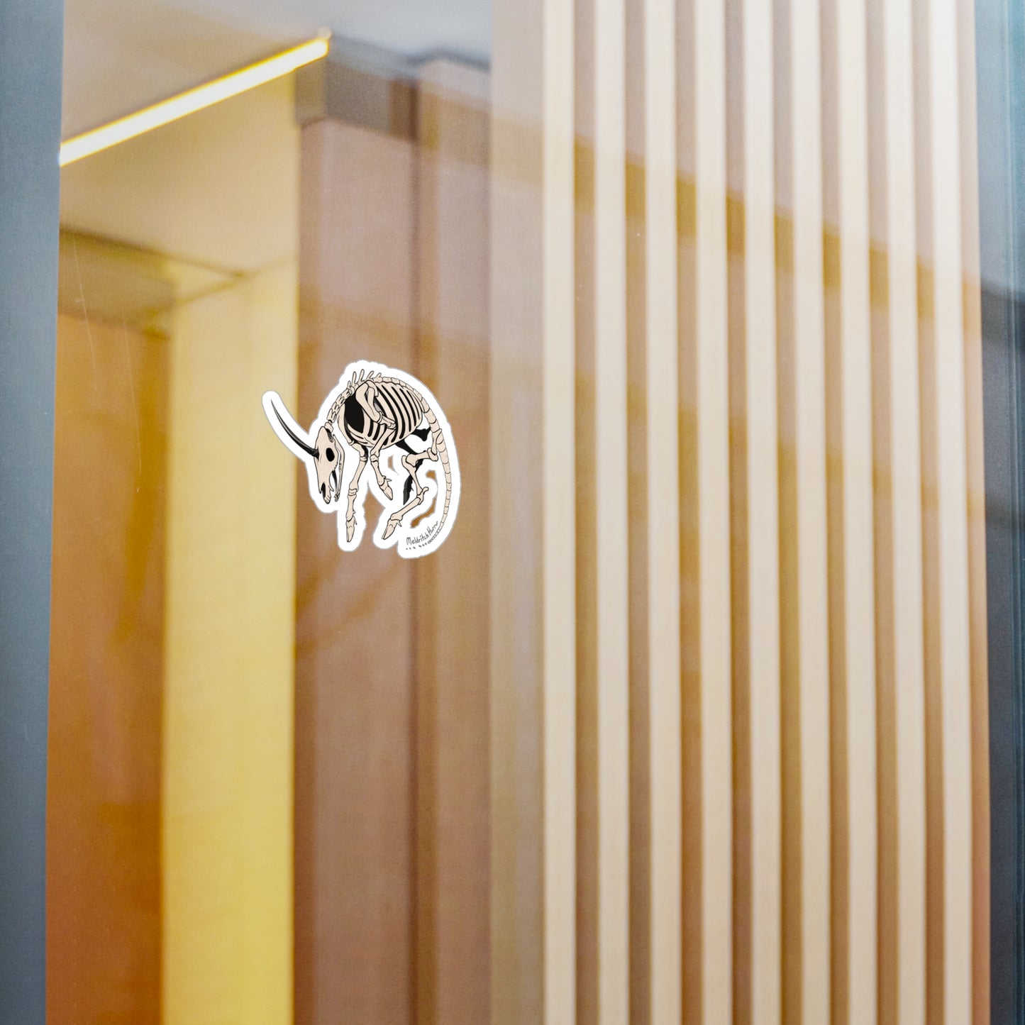 "Skeletal Unicorn" Vinyl Sticker