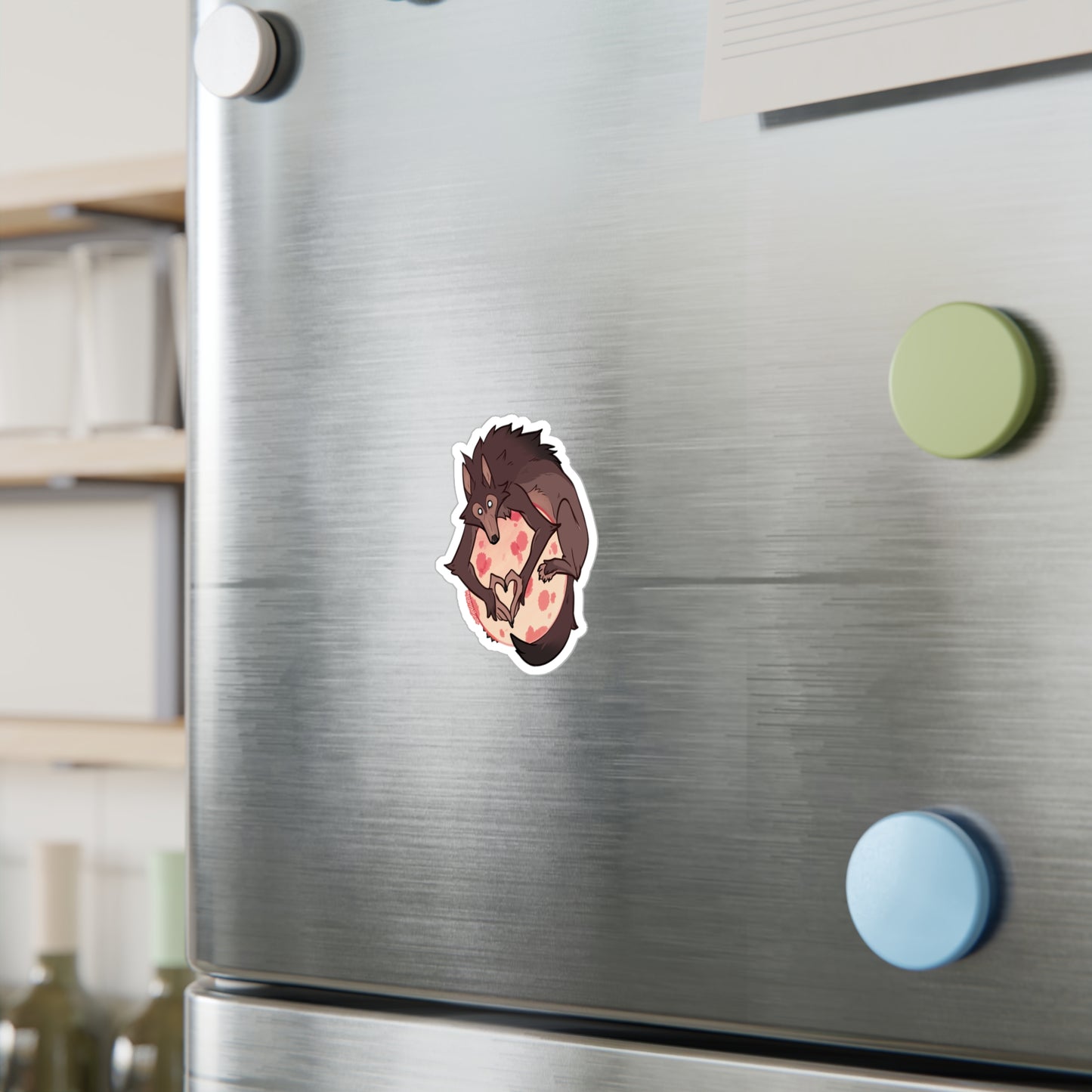 "Over the Moon" Vinyl Sticker - Pink Moon