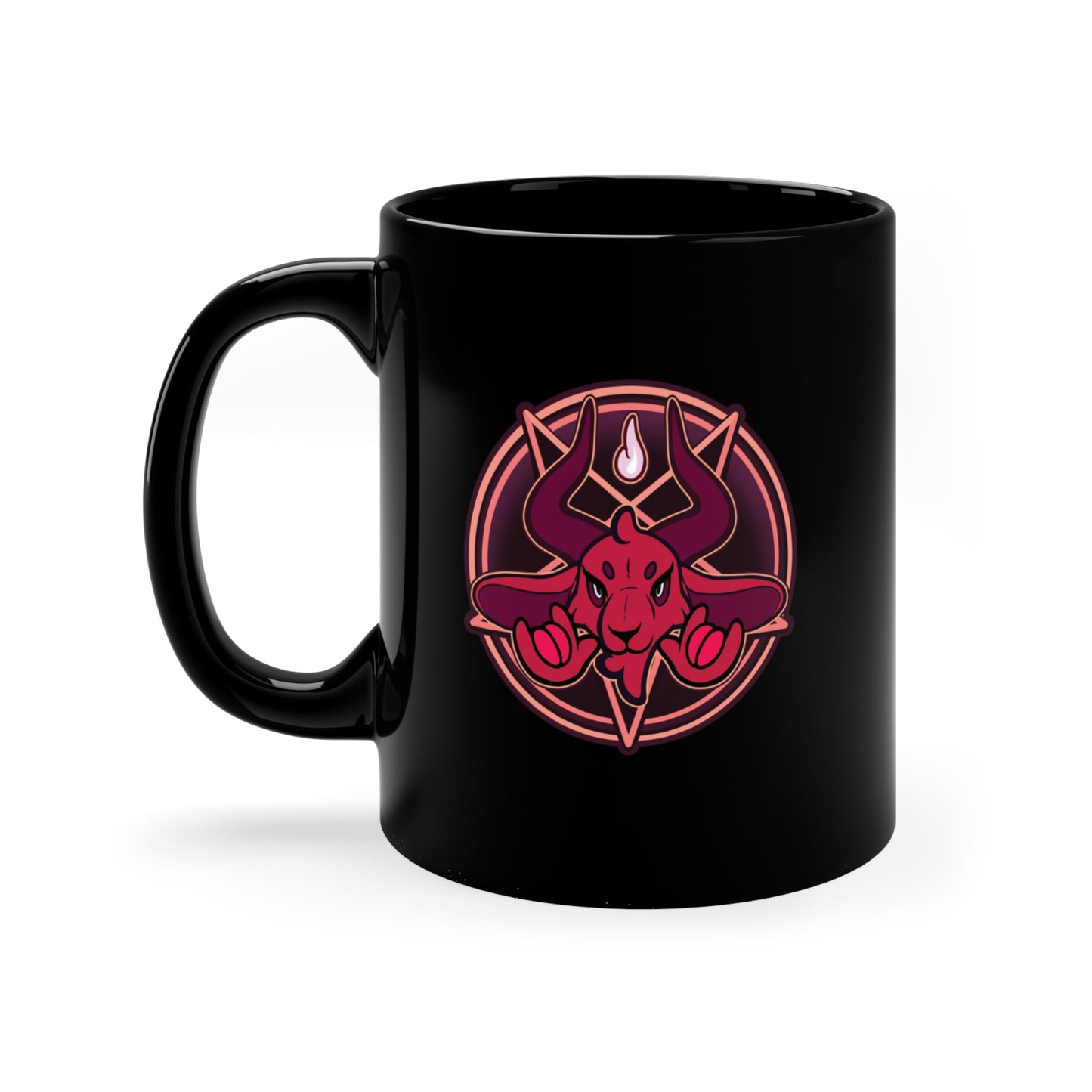 "Unholy Horns" 11oz Black Mug