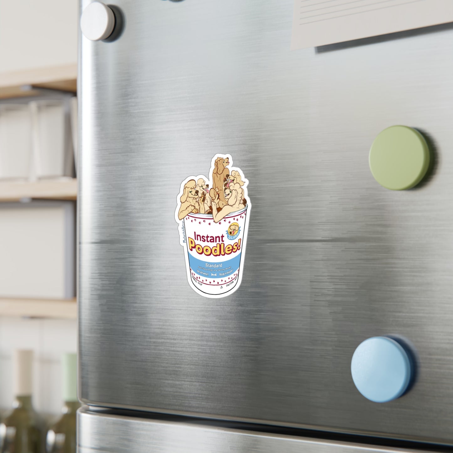 "Instant Poodles" Vinyl Sticker