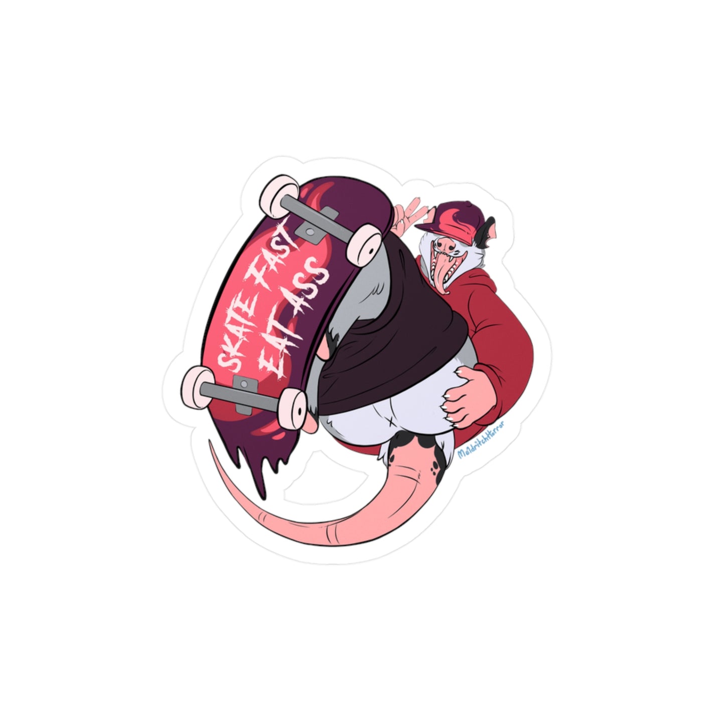 "Skate Fast, Eat Ass" Vinyl Sticker - X Butt