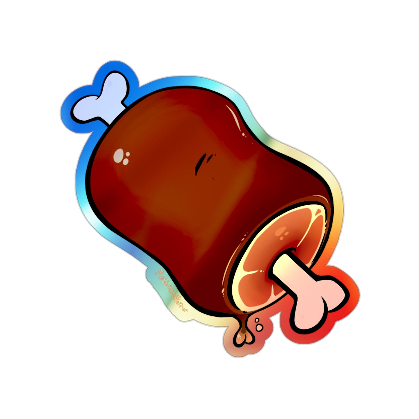 "Big Meat" Holographic Sticker