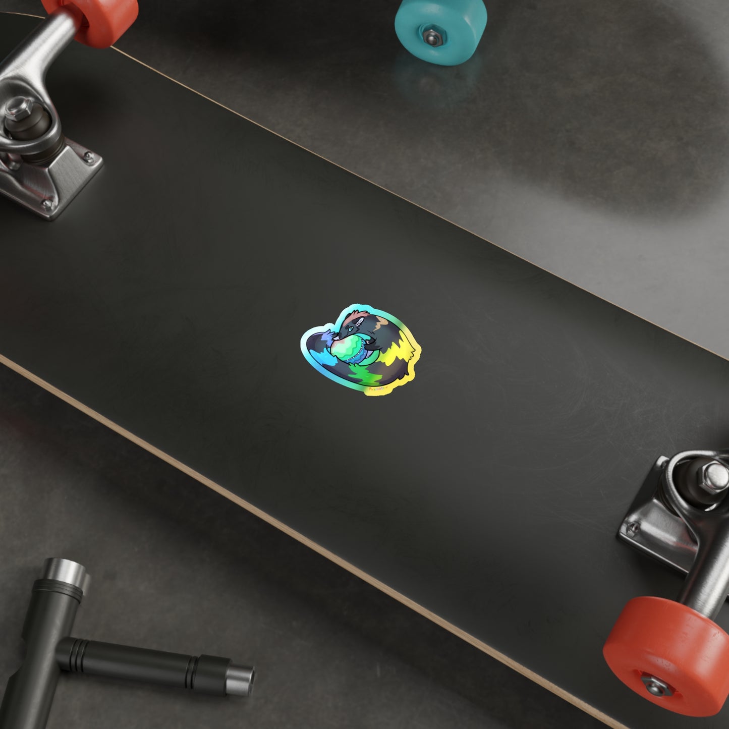 "Beezle" Holographic Sticker - Darklight