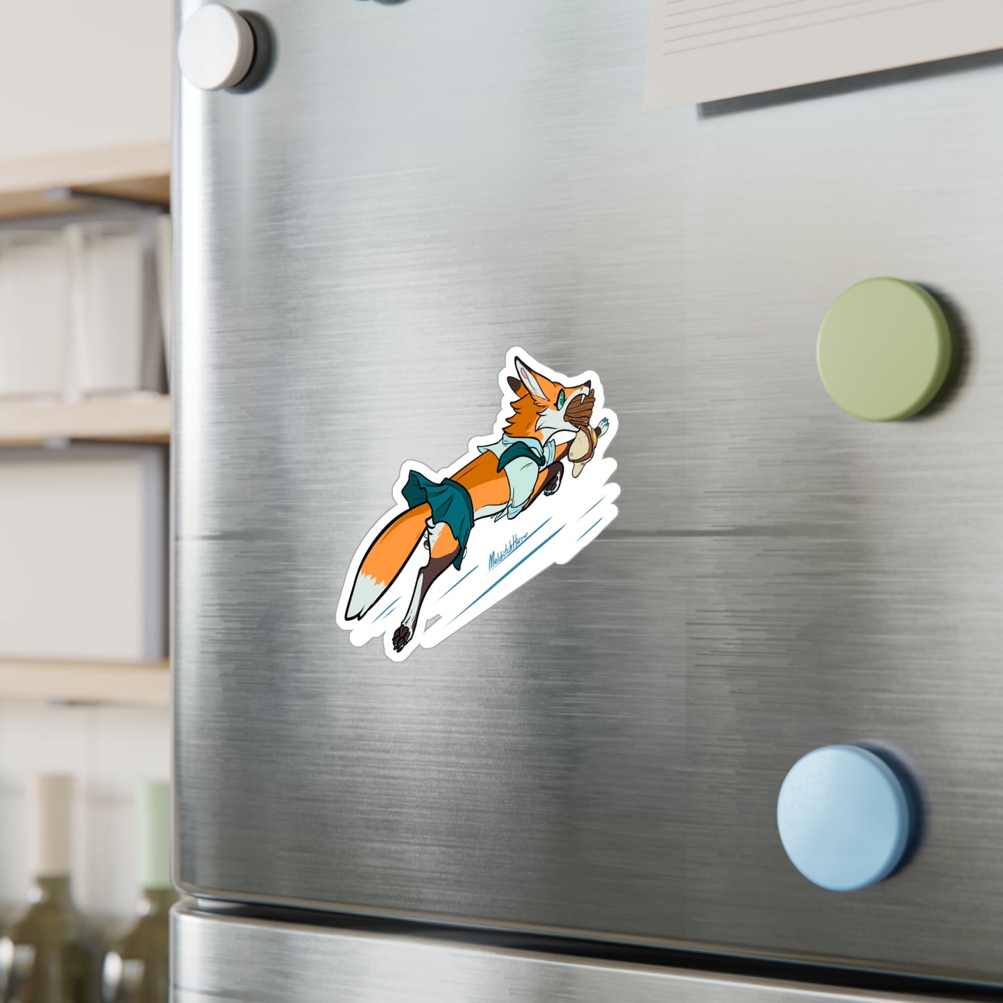"Late! Fox" Vinyl Sticker - Uniform
