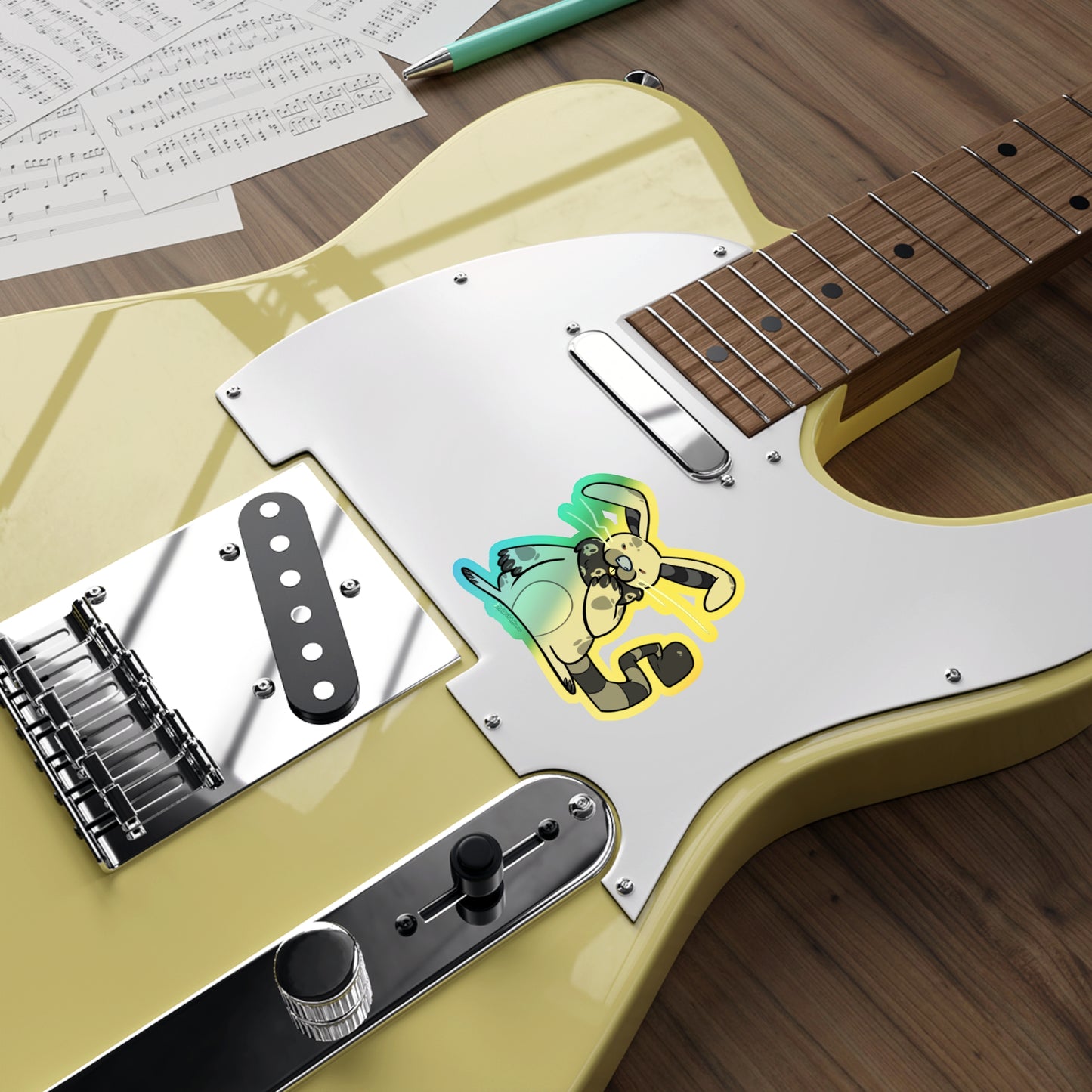 "Monstrous Rabbit" Holographic Sticker