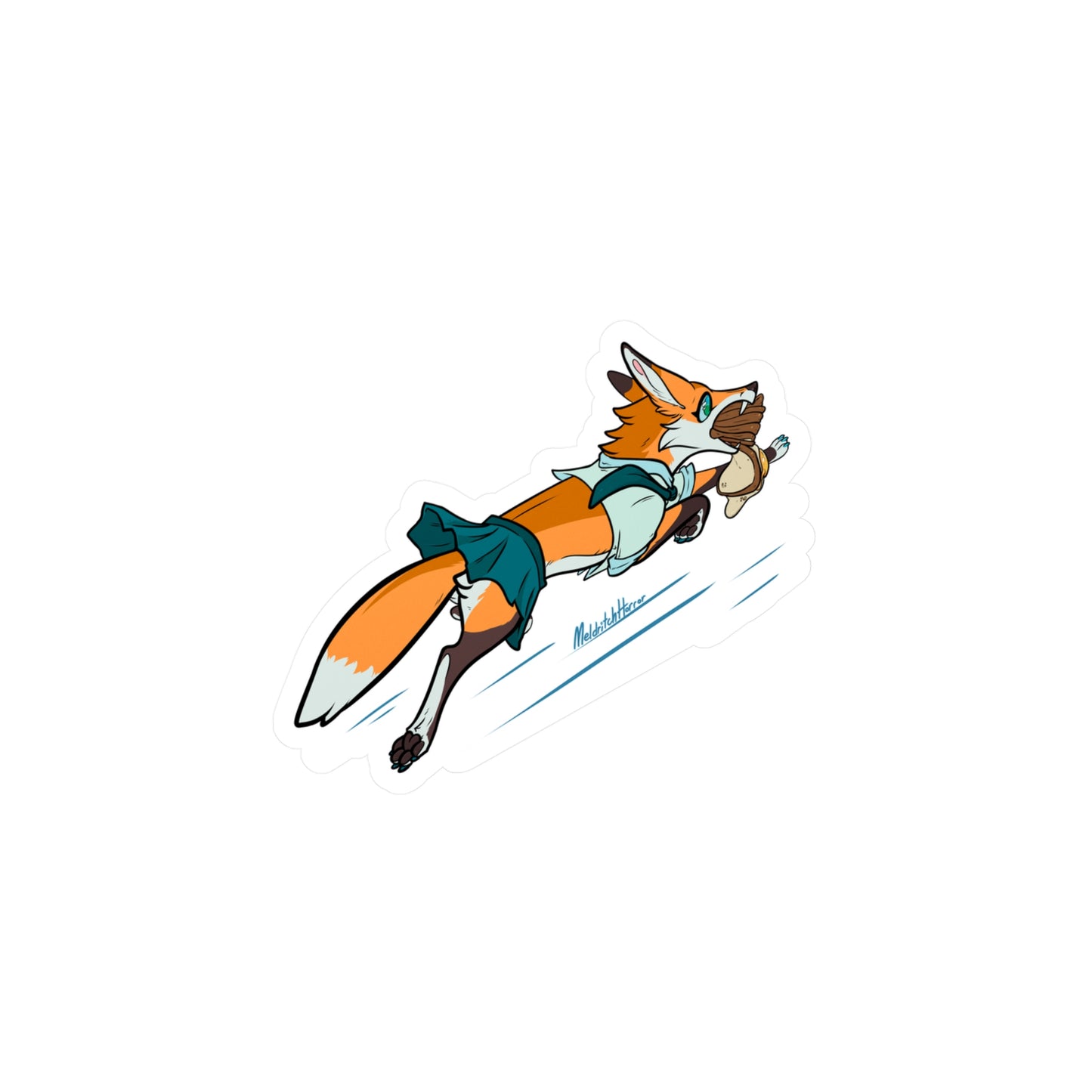 "Late! Fox" Vinyl Sticker - Uniform