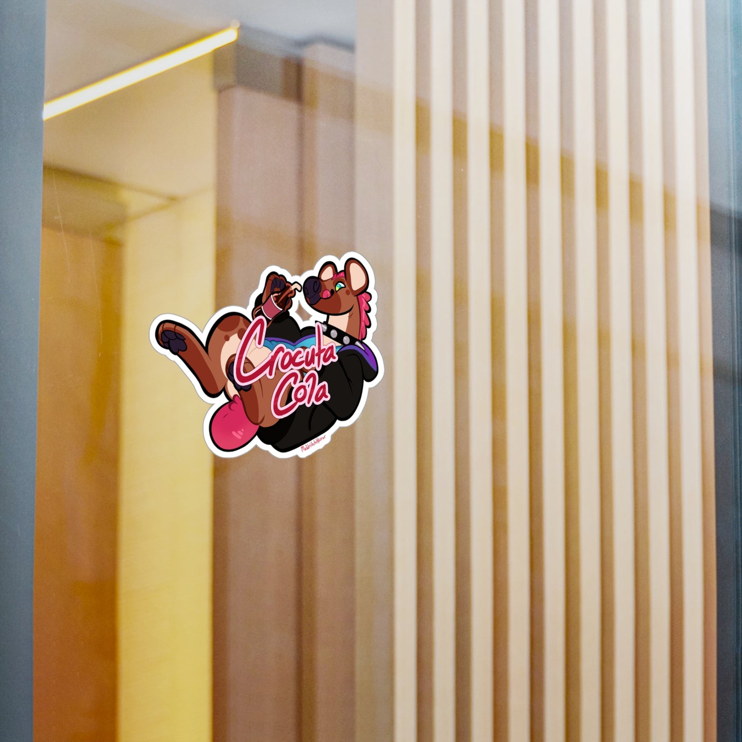 "Crocuta Cola" Vinyl Sticker - With Text